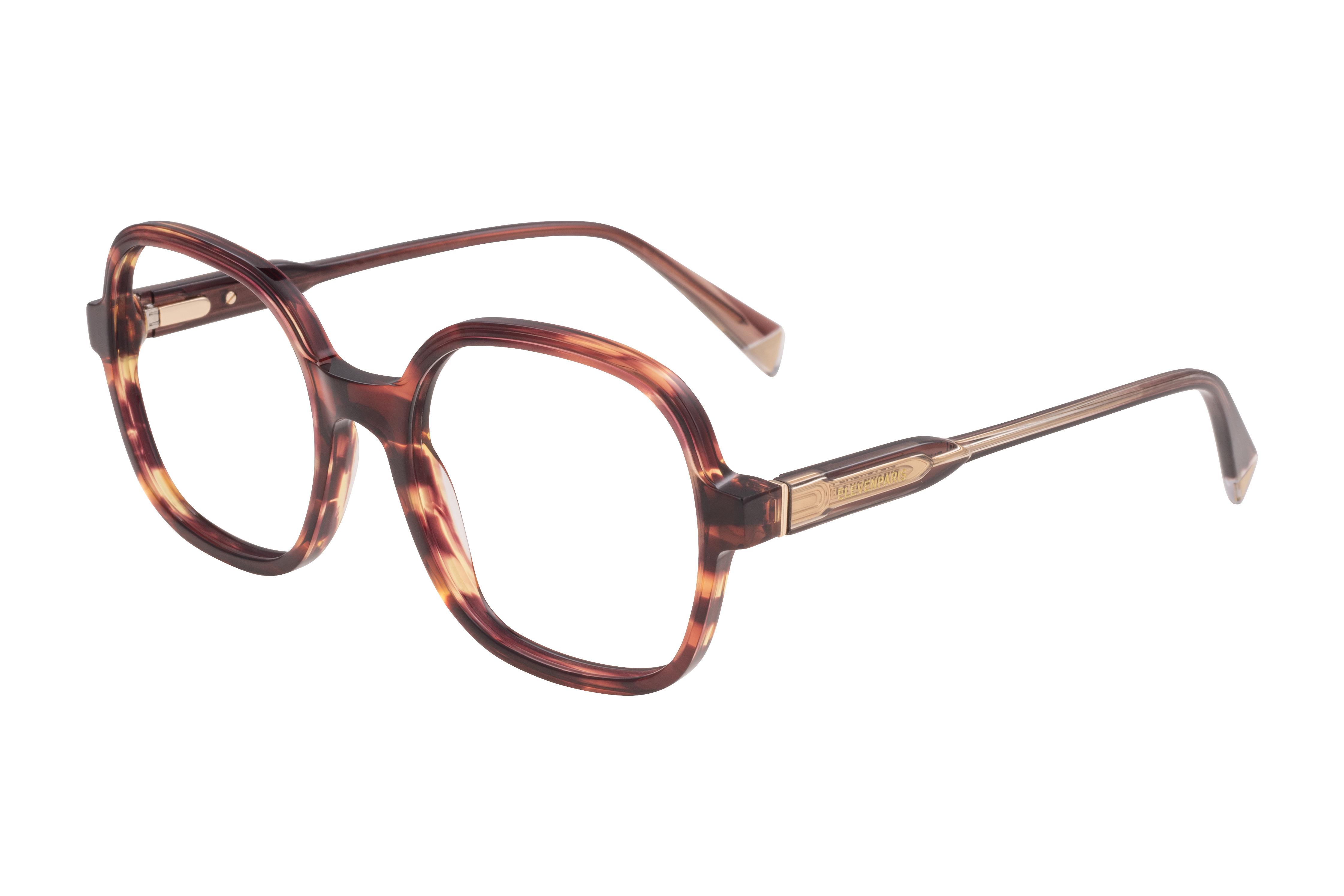 Lunettes de vue Eleven Paris  Violet Carré EPAA170D42 Gauche