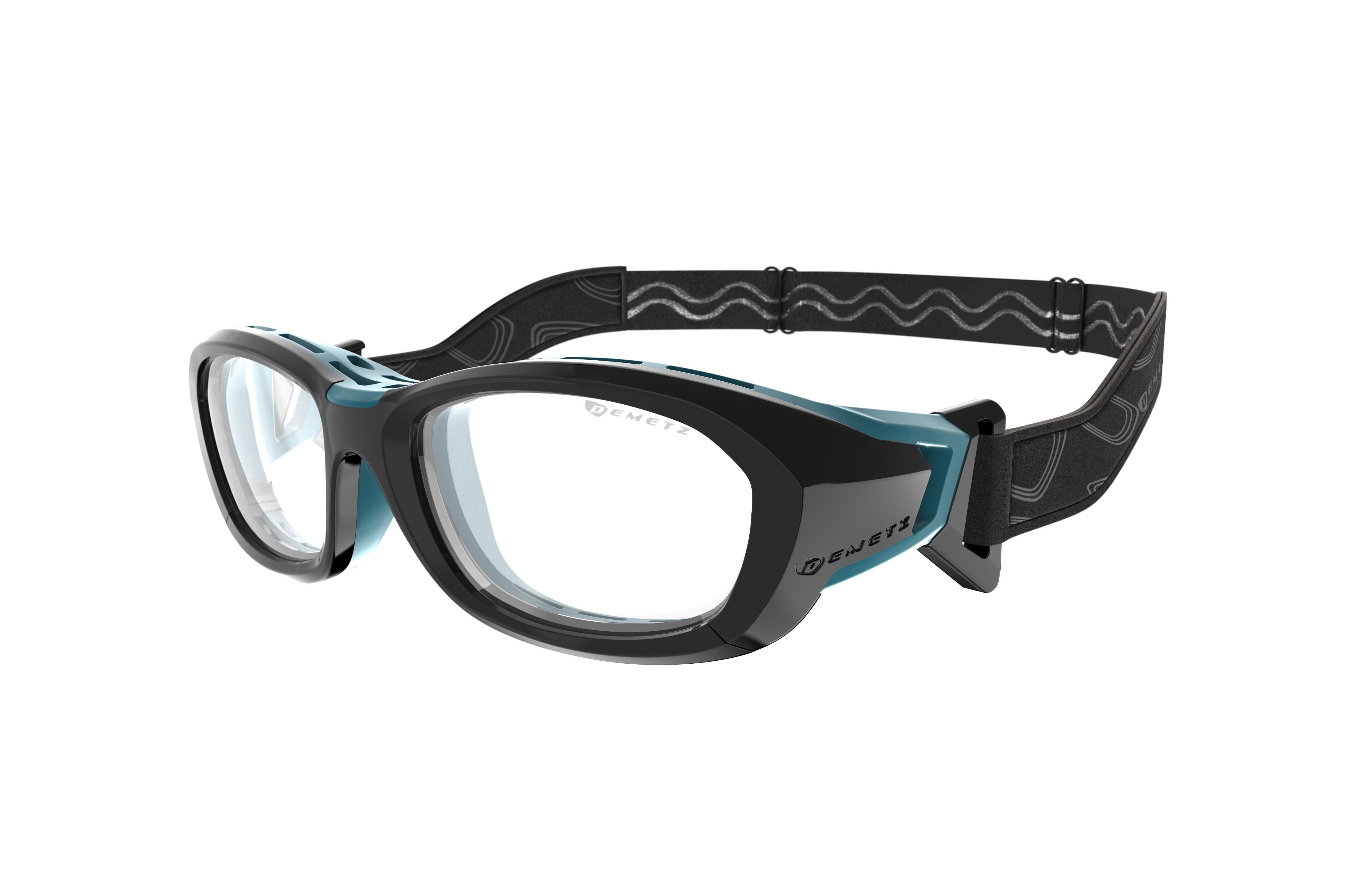Lunettes de vue Demetz Mixte Noir Rectangle SMASH Droite
