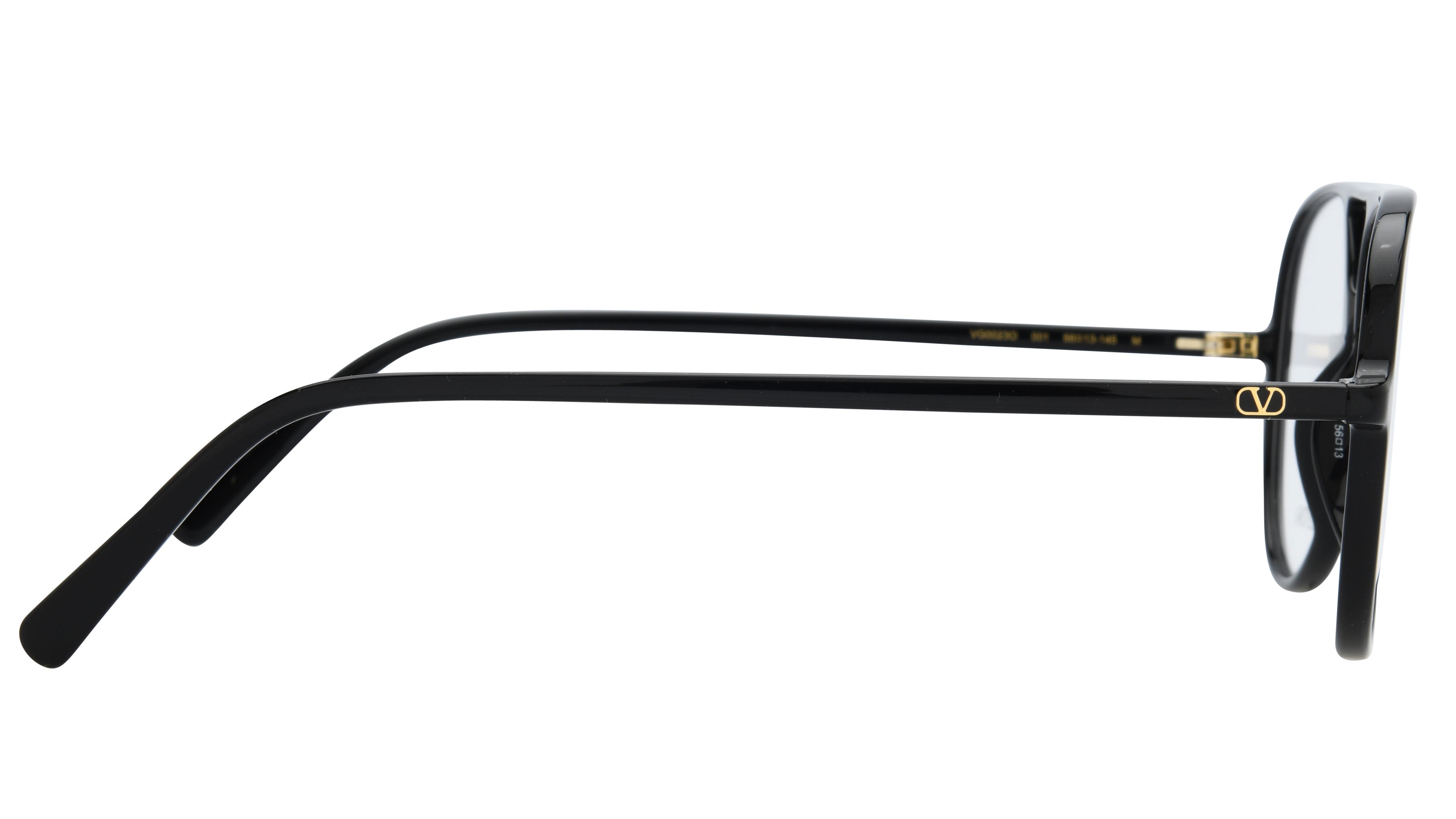 Lunettes de vue Valentino Femme Noir Aviateur Vg0023O Droite