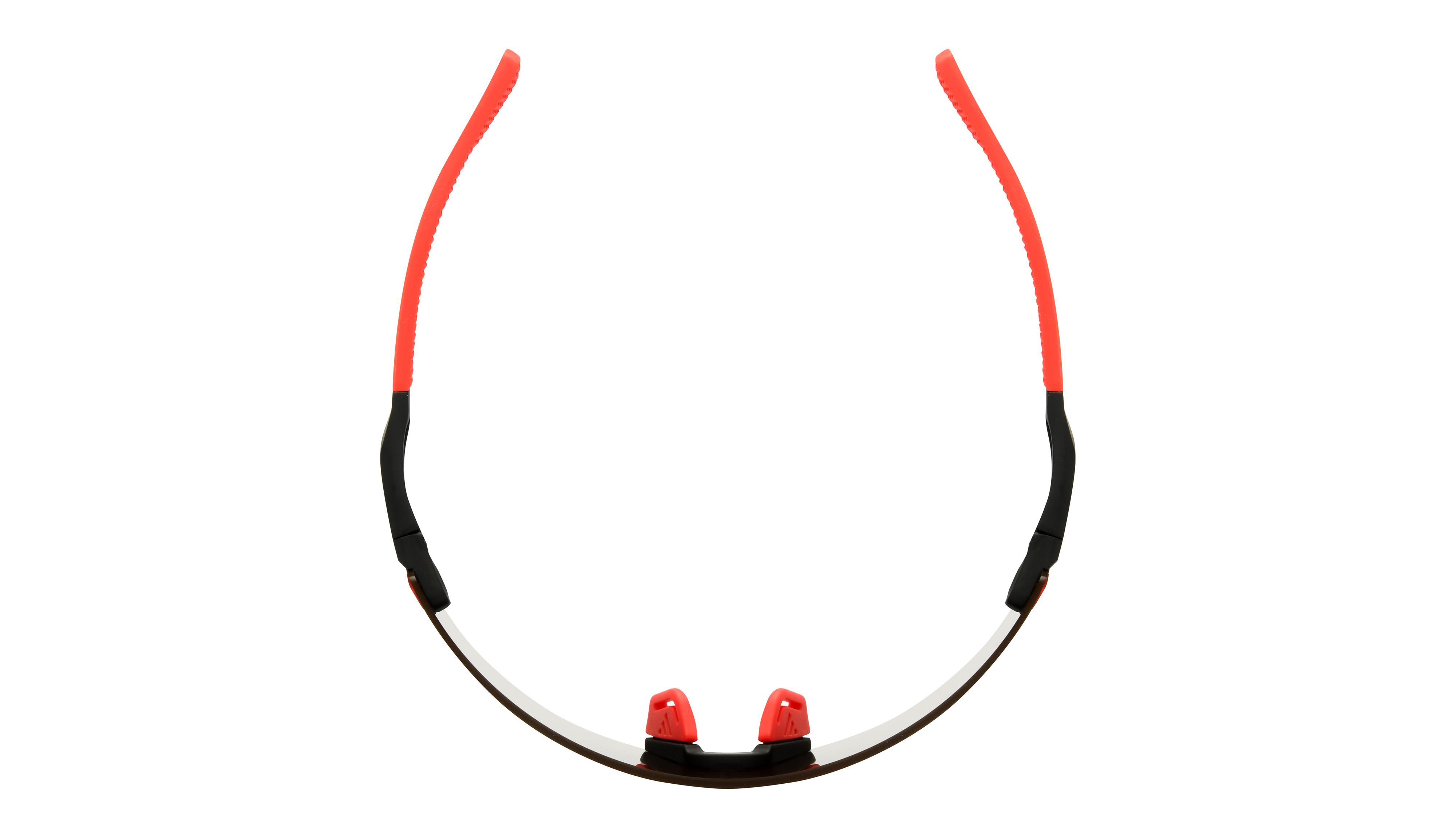 Lunettes de soleil Adidas Mixte Noir Rectangle SP0090 Dessus