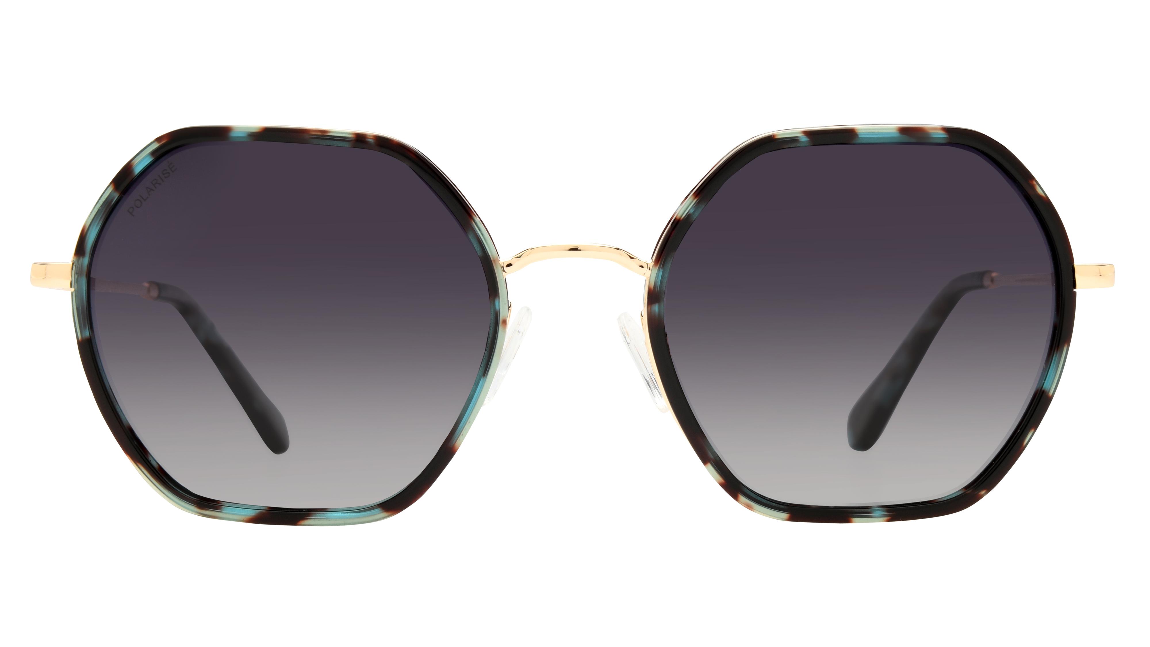Lunettes de soleil Signature Krys Femme Bleu Carré Skj2521-E Face