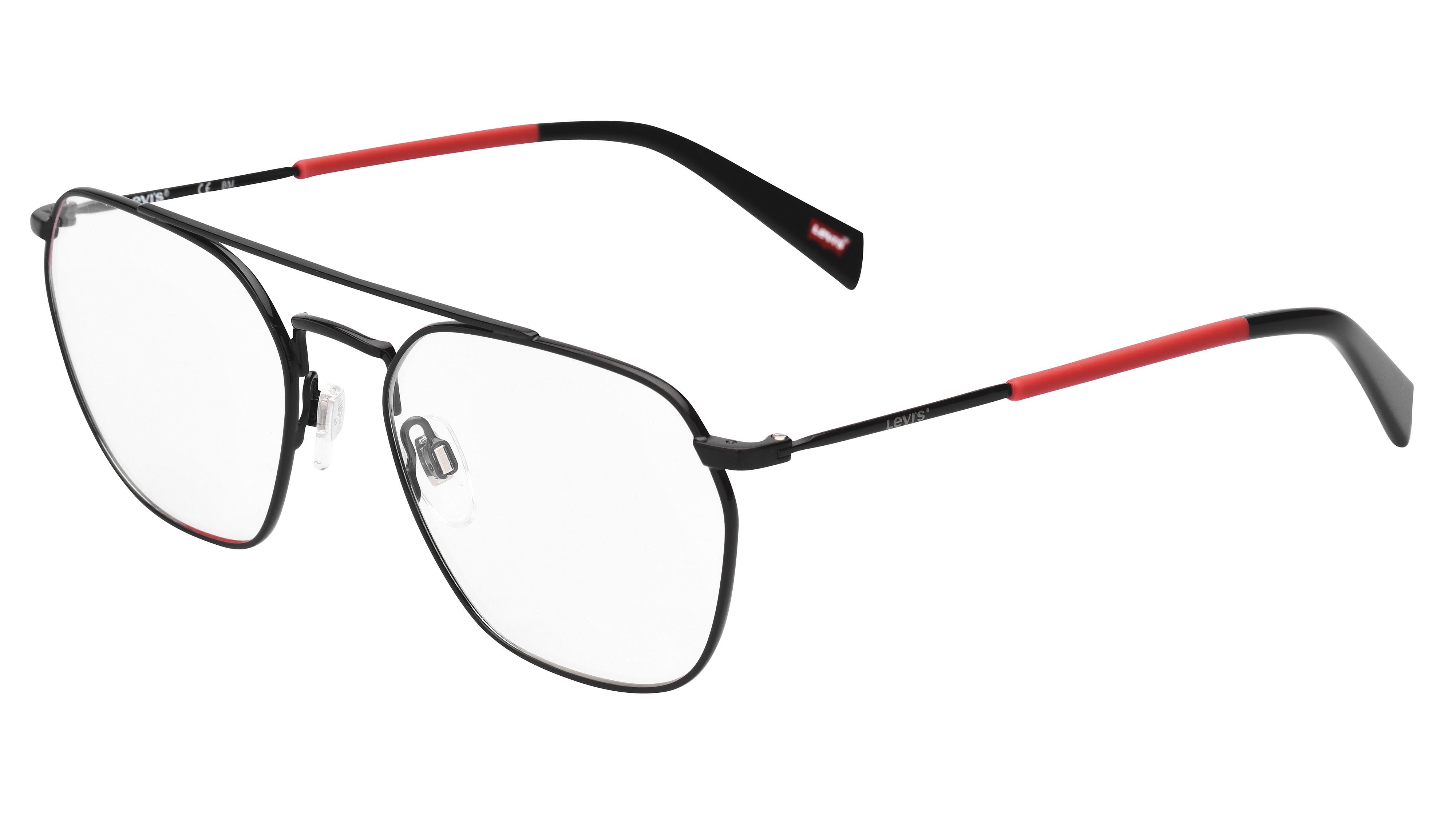 Lunettes de vue Levi's Homme Noir Aviateur Lv1038 Trois-Quart