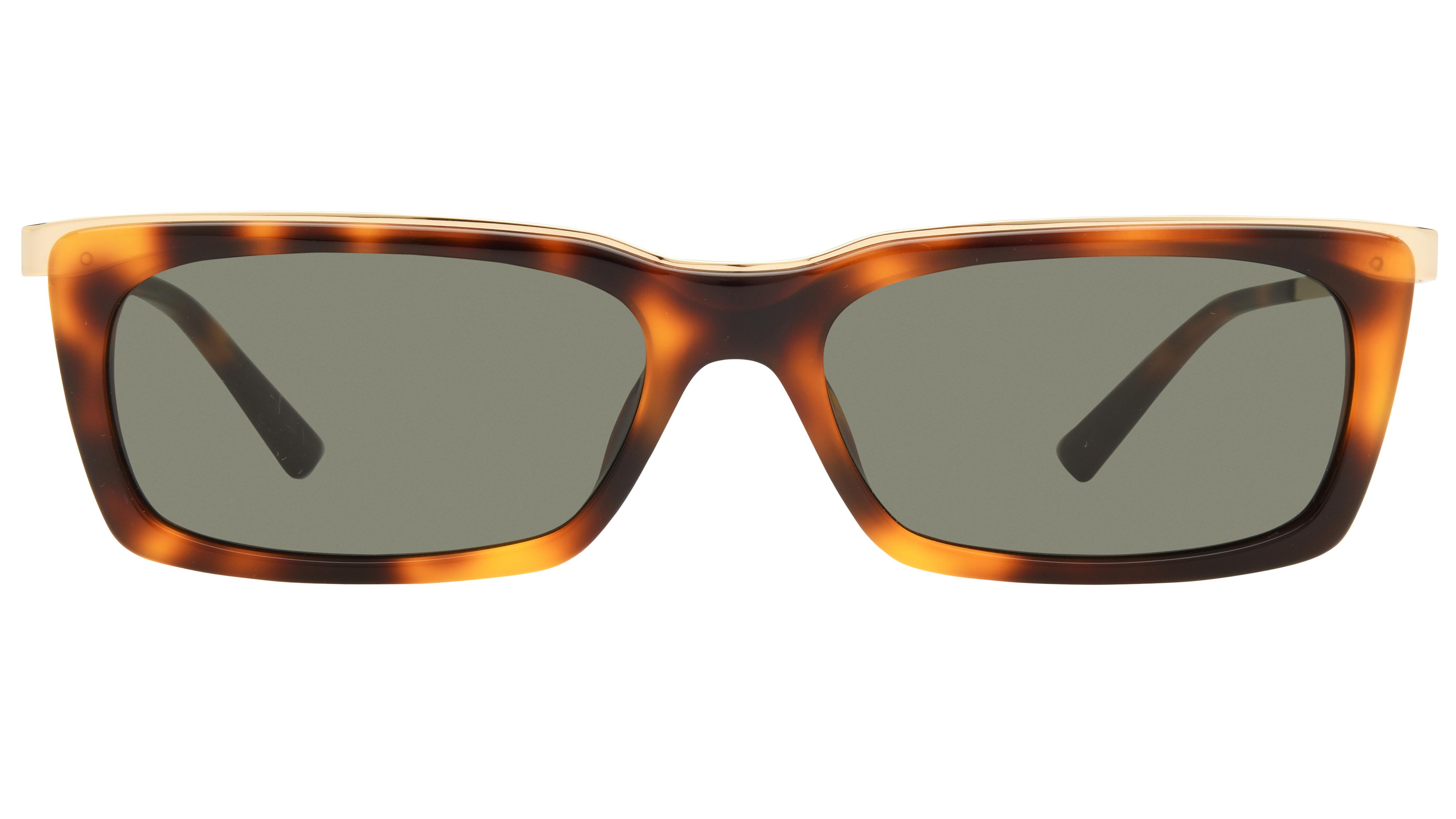 Lunettes de soleil Saint Laurent Mixte Marron Rectangle Sl766 Face