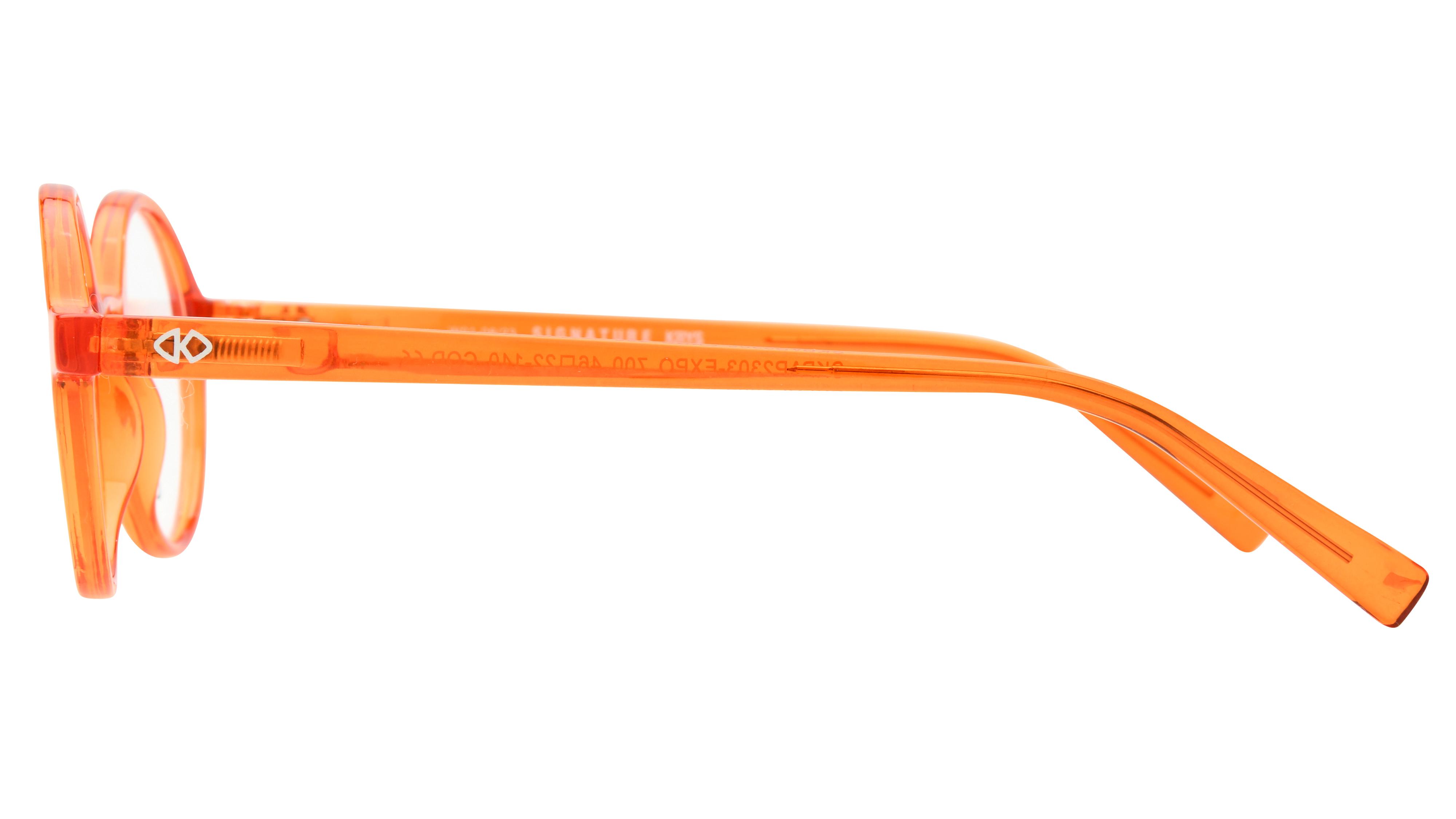 Lunettes de lecture Signature Krys  Orange Ronde Skpap-L2303 Gauche