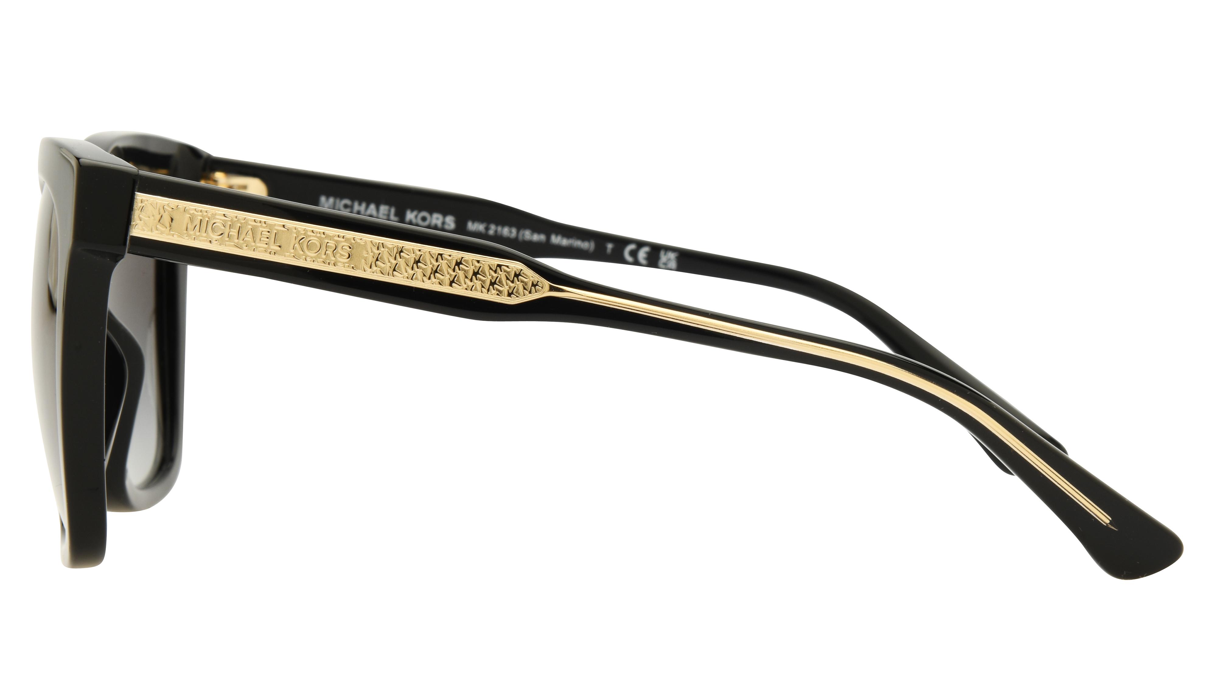 Lunettes de soleil Michael Kors Femme Noir Carré Mk2163 Gauche