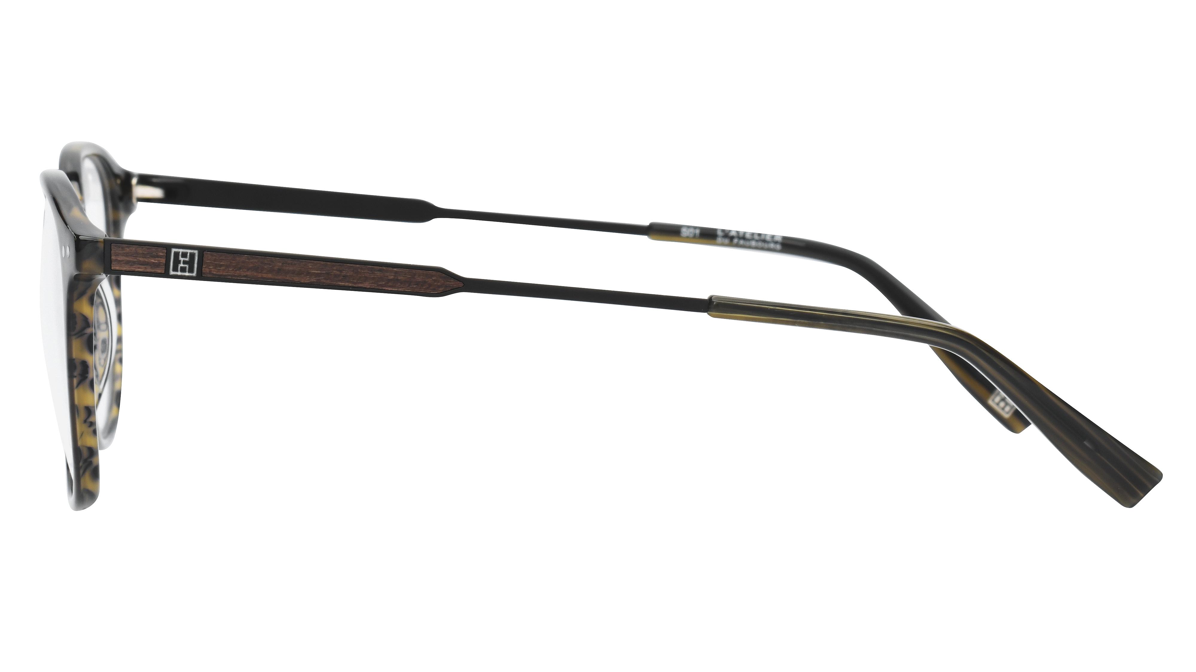 Lunettes de vue L'Atelier du Faubourg Homme Gris Rectangle Adf1905 Gauche