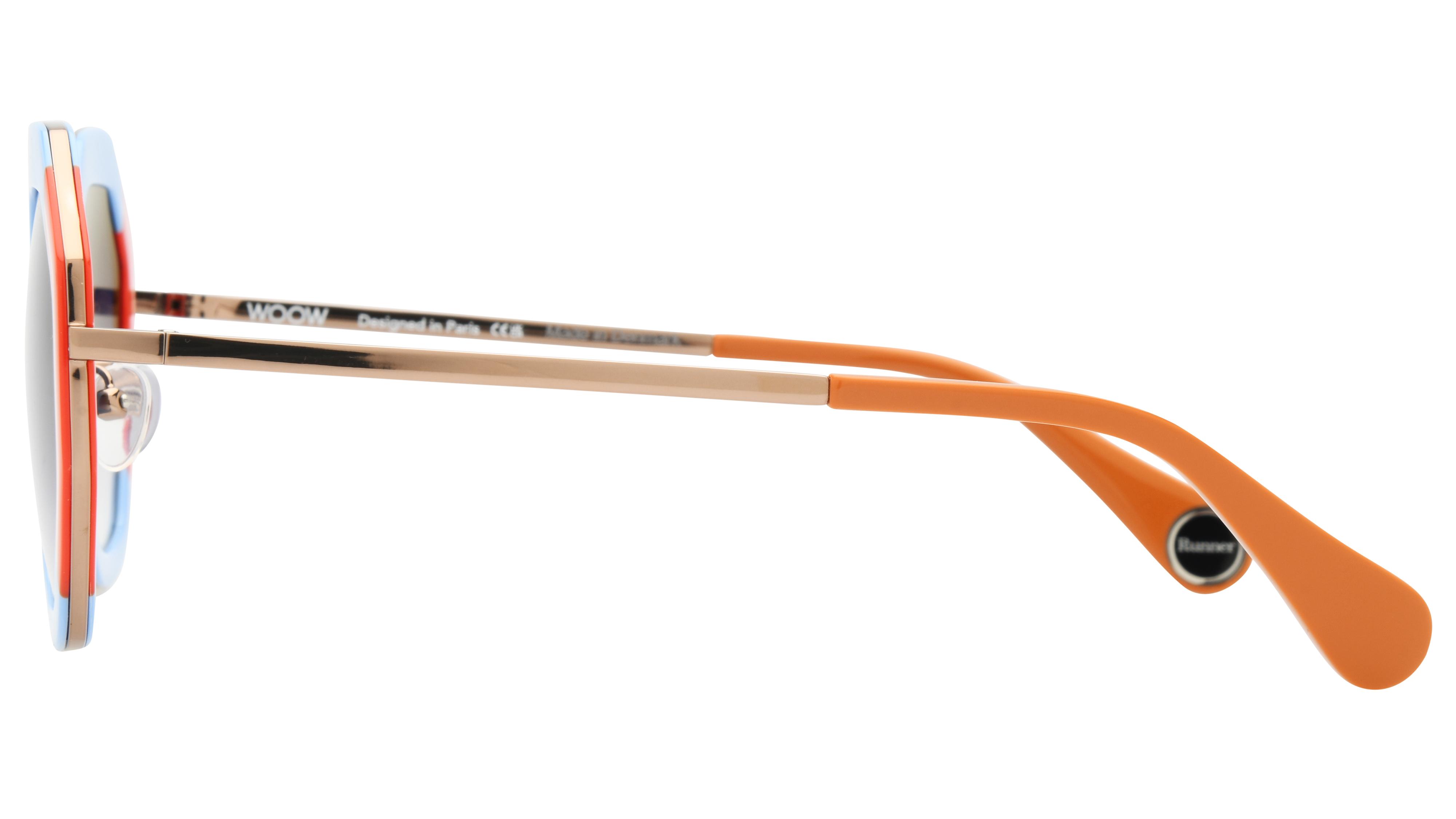 Lunettes de soleil WOOW Femme Bleu Carré Superrunner2 Gauche