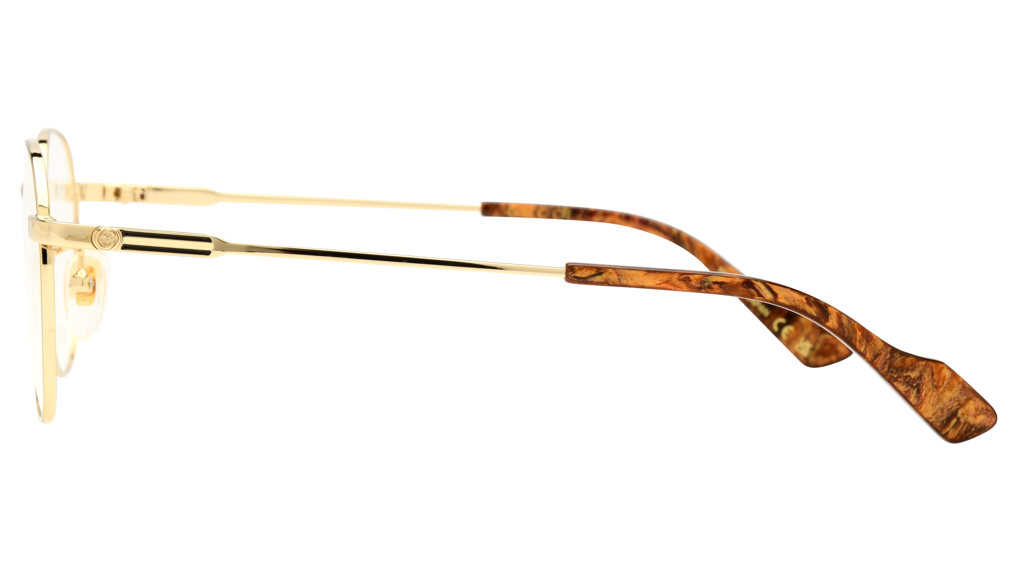 Lunettes de vue Gucci Homme Or Ronde Gg1747Oa Gauche