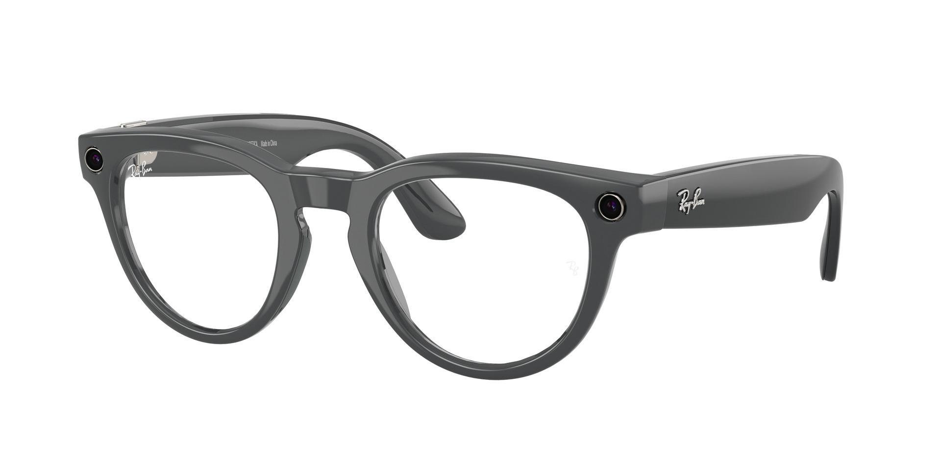 Lunettes de soleil Ray-Ban Meta Mixte Noir Pantos Rw4013 Droite