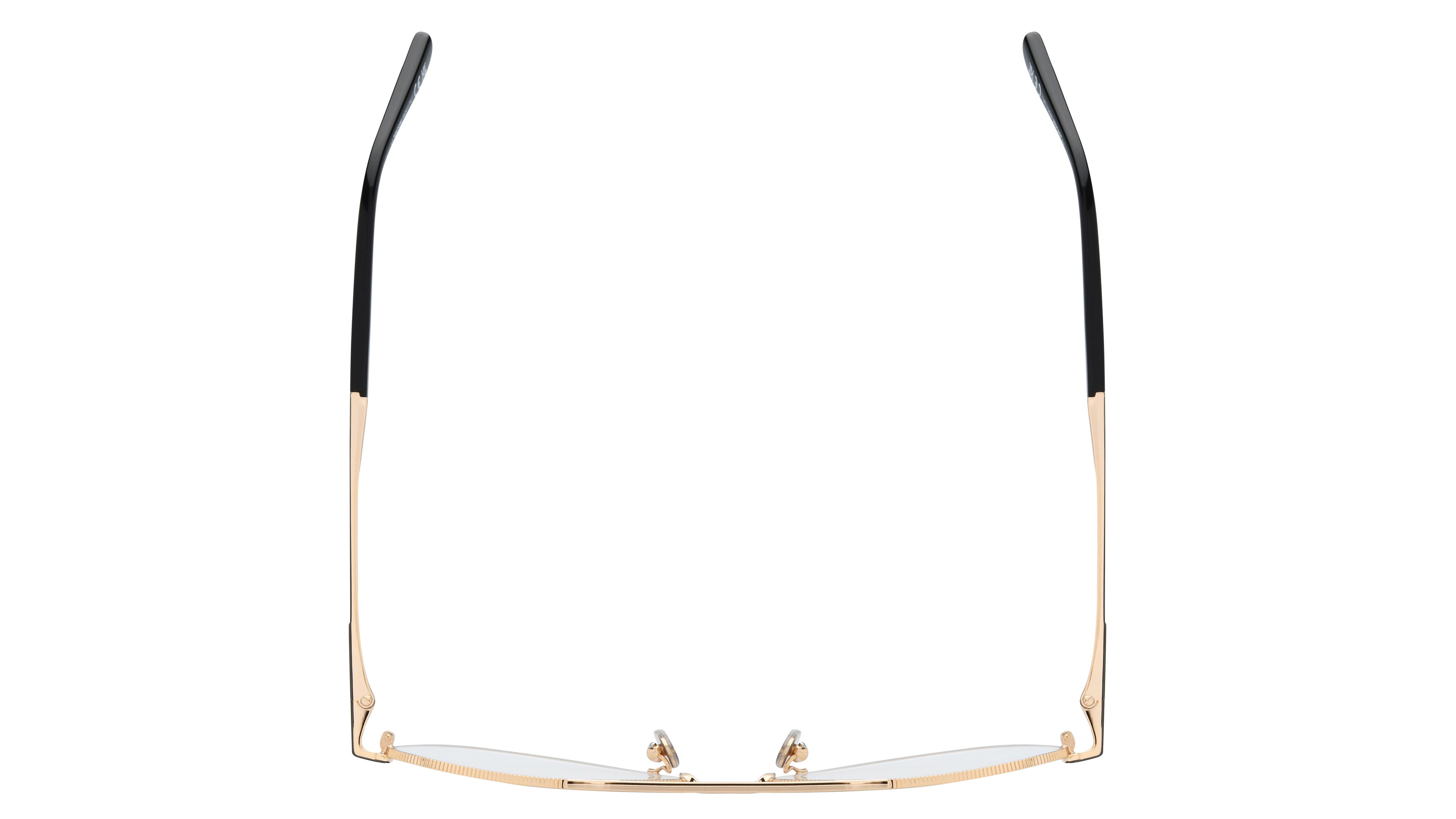 Lunettes de vue Tom Ford Homme Or Aviateur ft6128-b Dessus