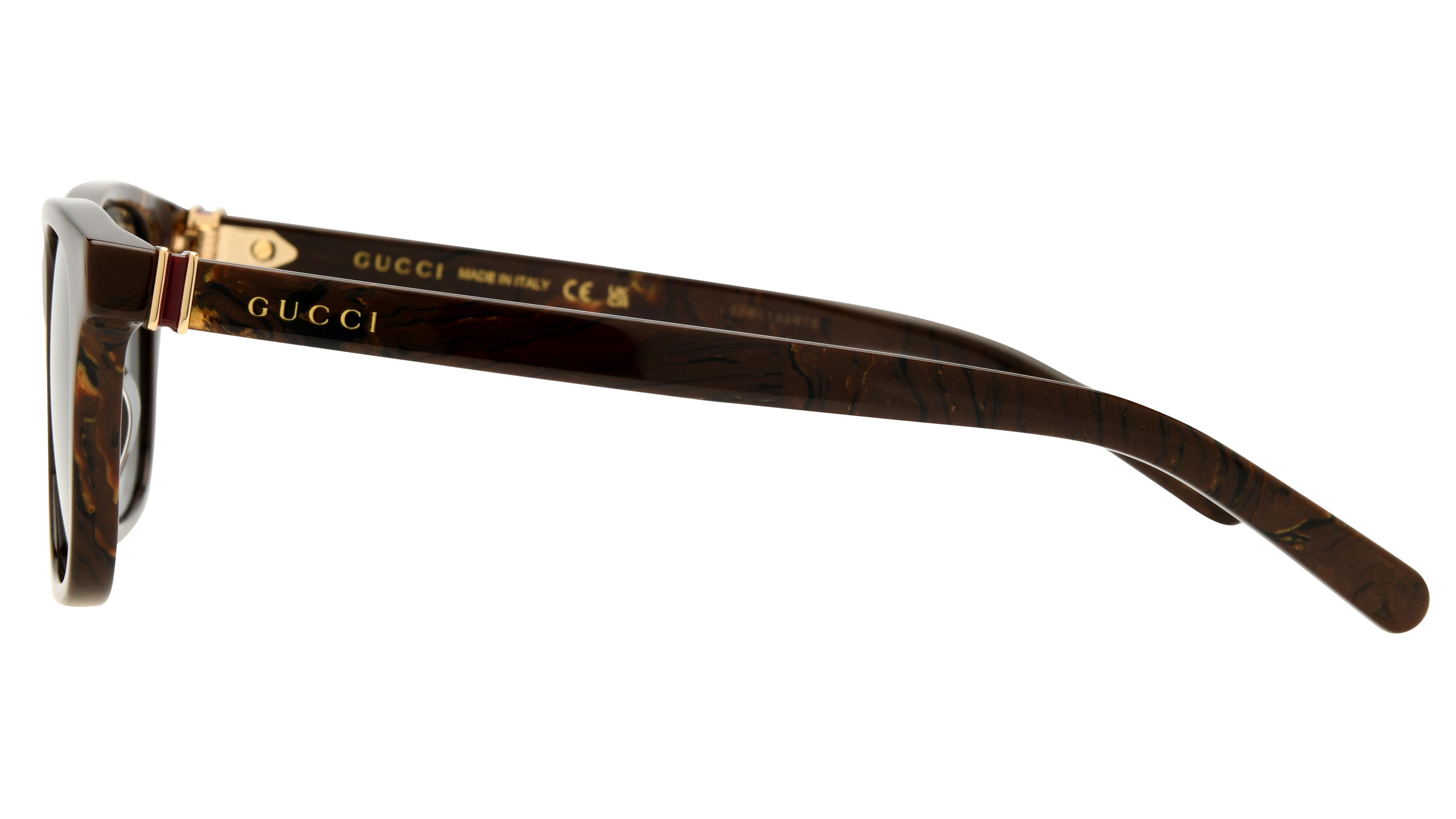 Lunettes de soleil Gucci Homme Marron Pantos Gg1671S Gauche