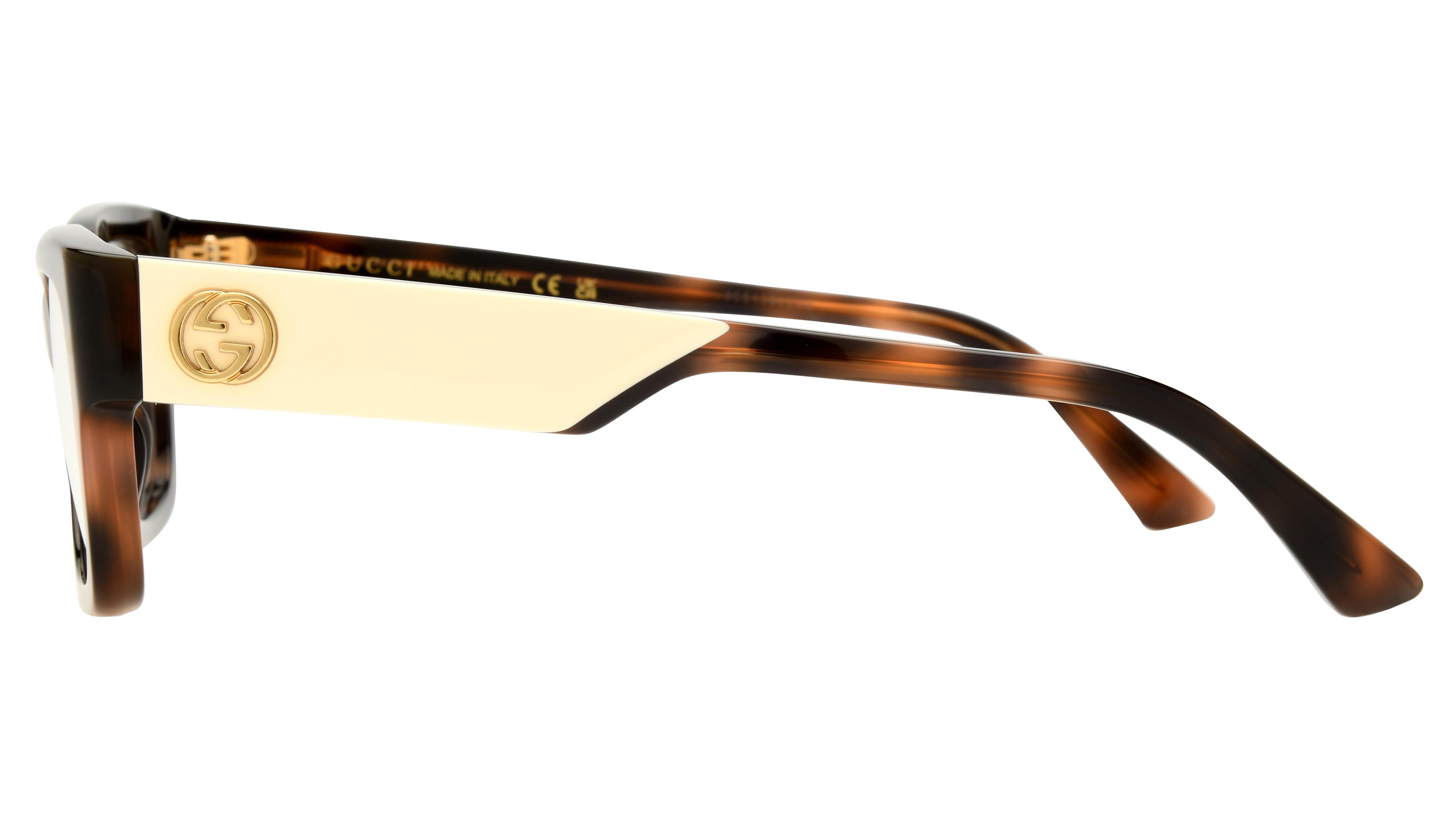 Lunettes de vue Gucci Femme Écaille Papillon Gg1666O Gauche