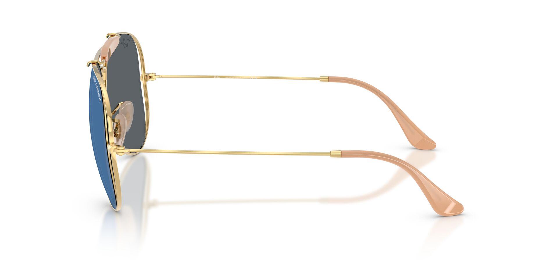Lunettes de soleil Ray-Ban Mixte Or Aviateur RB3029M Gauche