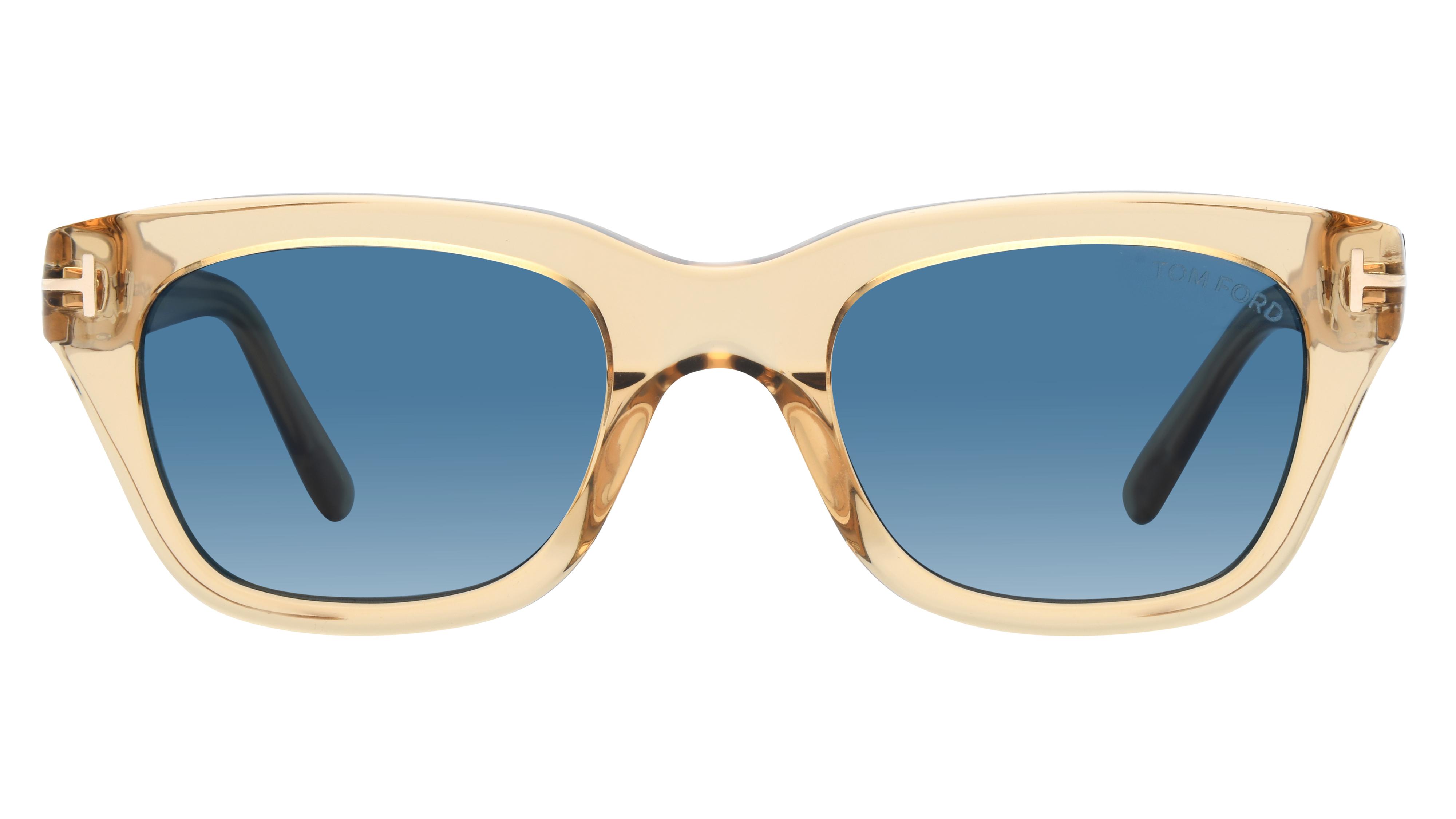 Lunettes de soleil Tom Ford Homme Marron Carré Ft0237 Face