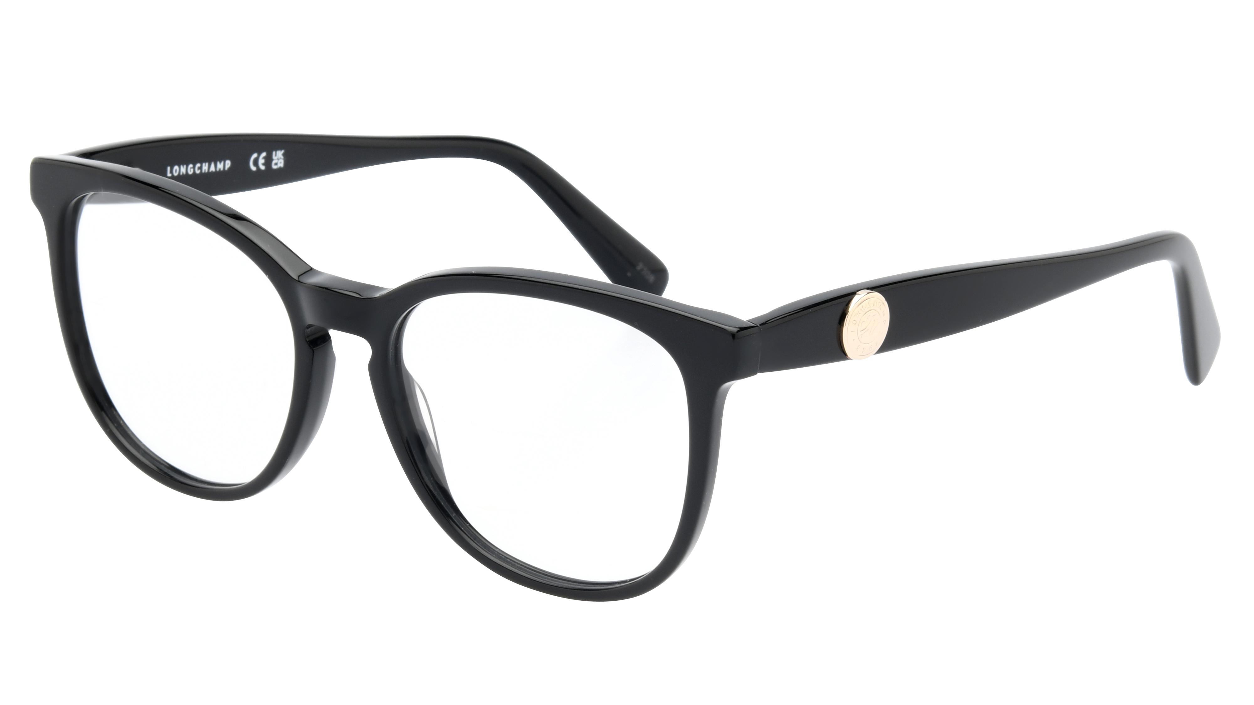 Lunettes de vue Longchamp Femme Noir Carré Lo2729 Trois-Quart