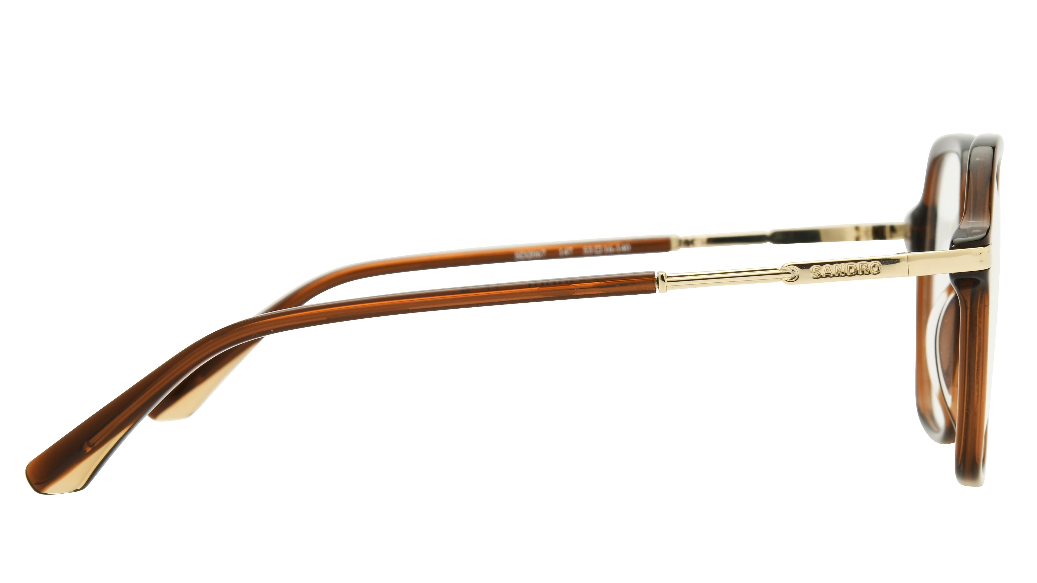 Lunettes de vue Sandro Femme Marron Rectangle sd2067 Droite