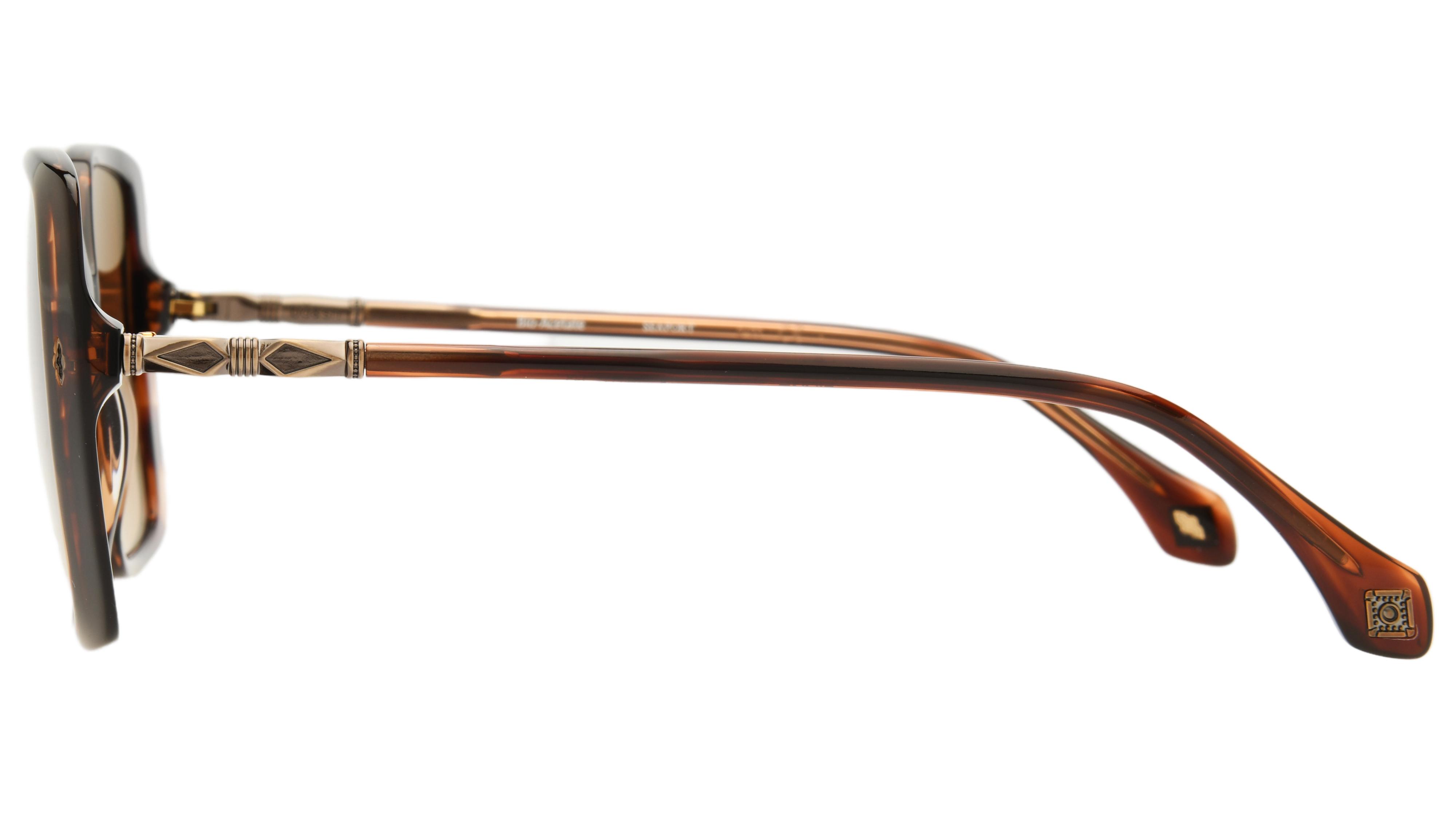 Lunettes de soleil ba&sh Femme Écaille Rectangle LIANE Gauche