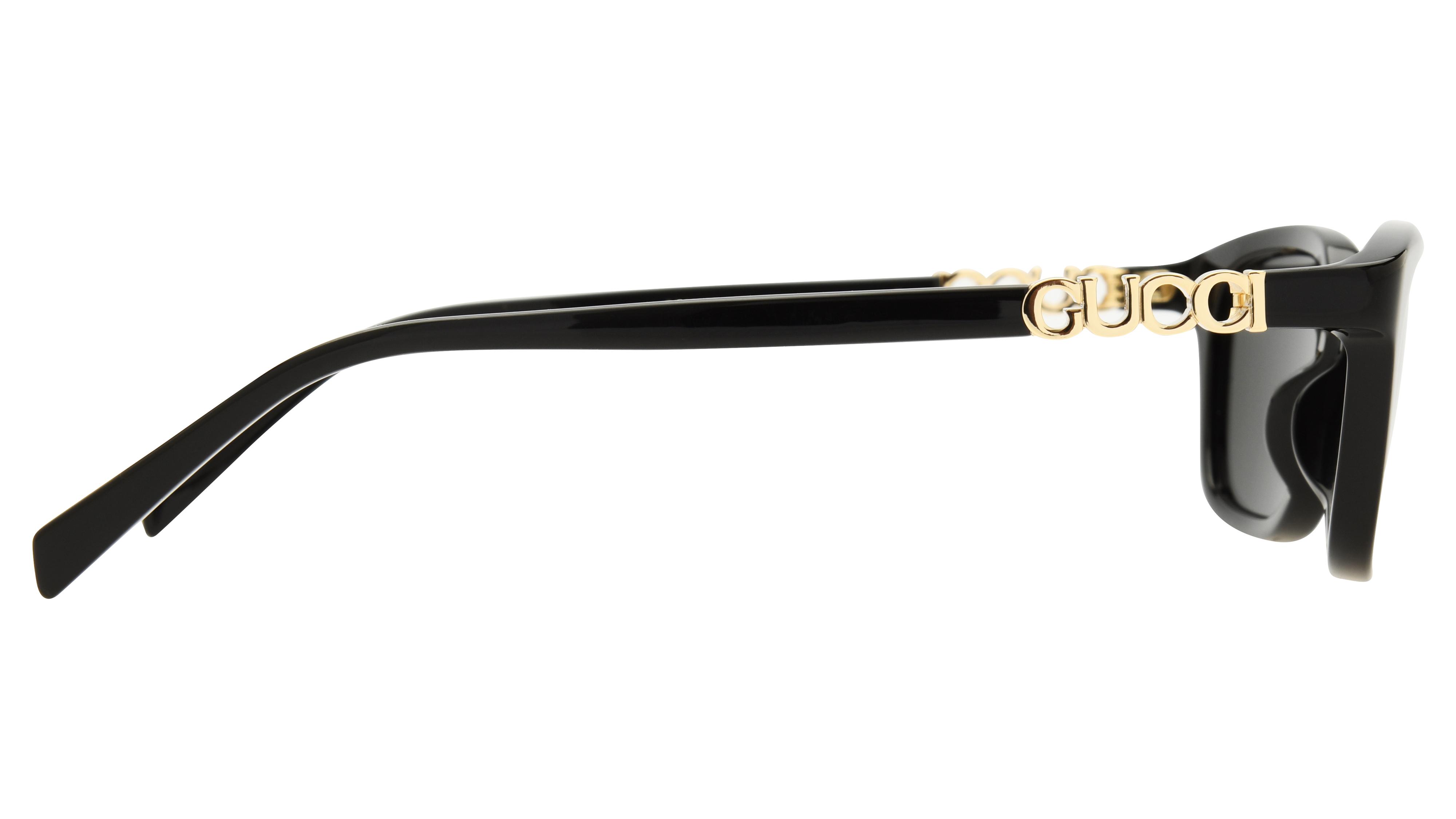 Lunettes de soleil Gucci Femme Noir Rectangle Gg2208S Droite