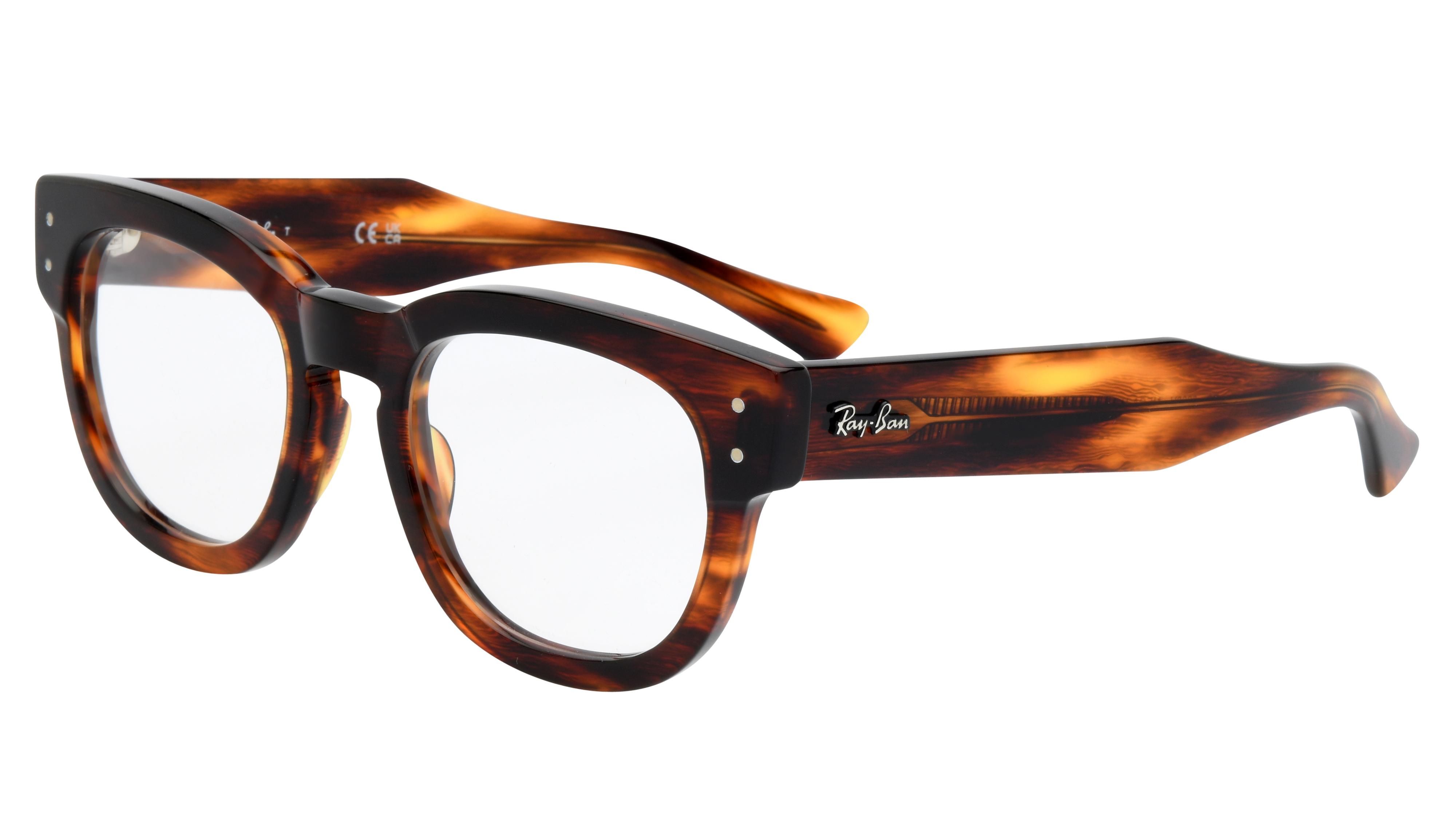 Lunettes de vue Ray-Ban Mixte Écaille Carré Rx0298V Trois-Quart