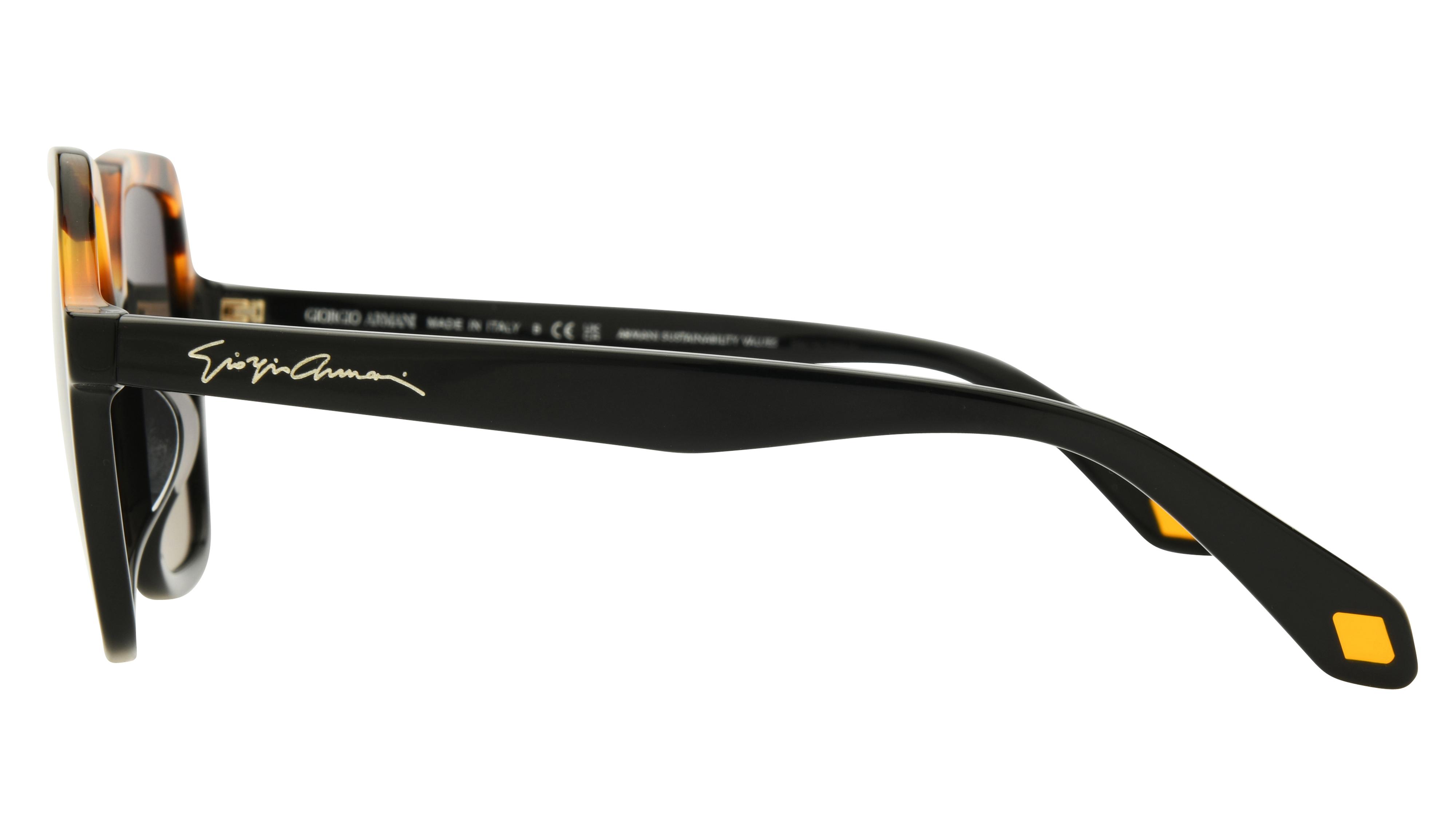 Lunettes de soleil Giorgio Armani Femme Écaille Carré AR8193U Gauche