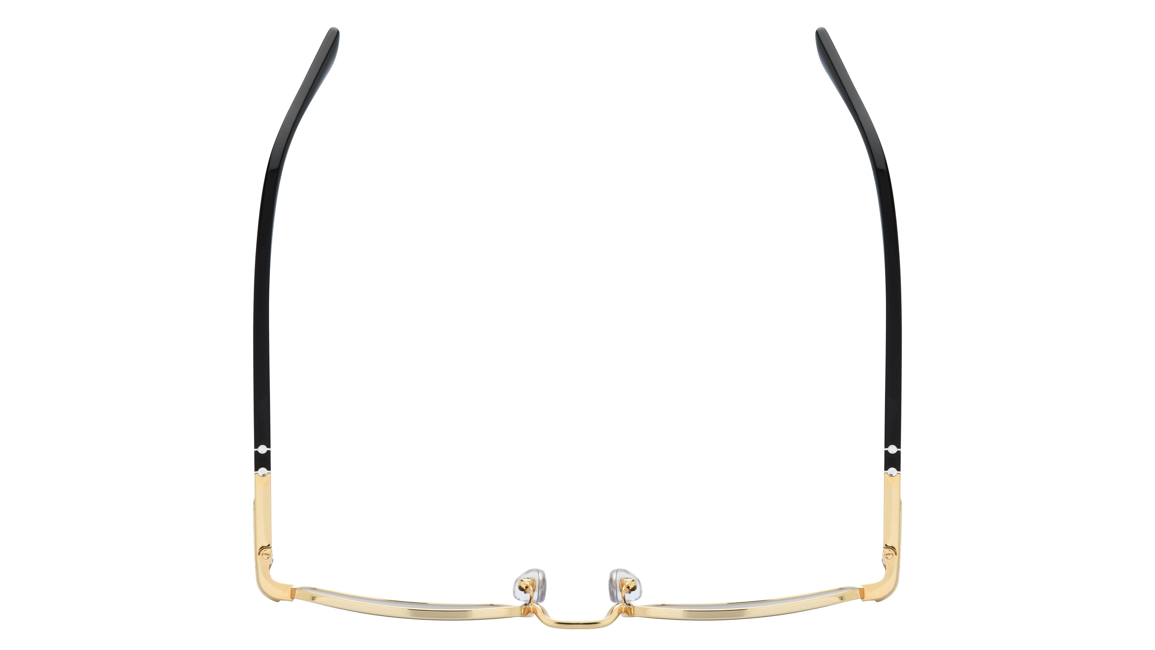 Lunettes de soleil Persol Mixte Or Rectangle PO1022S Dessus