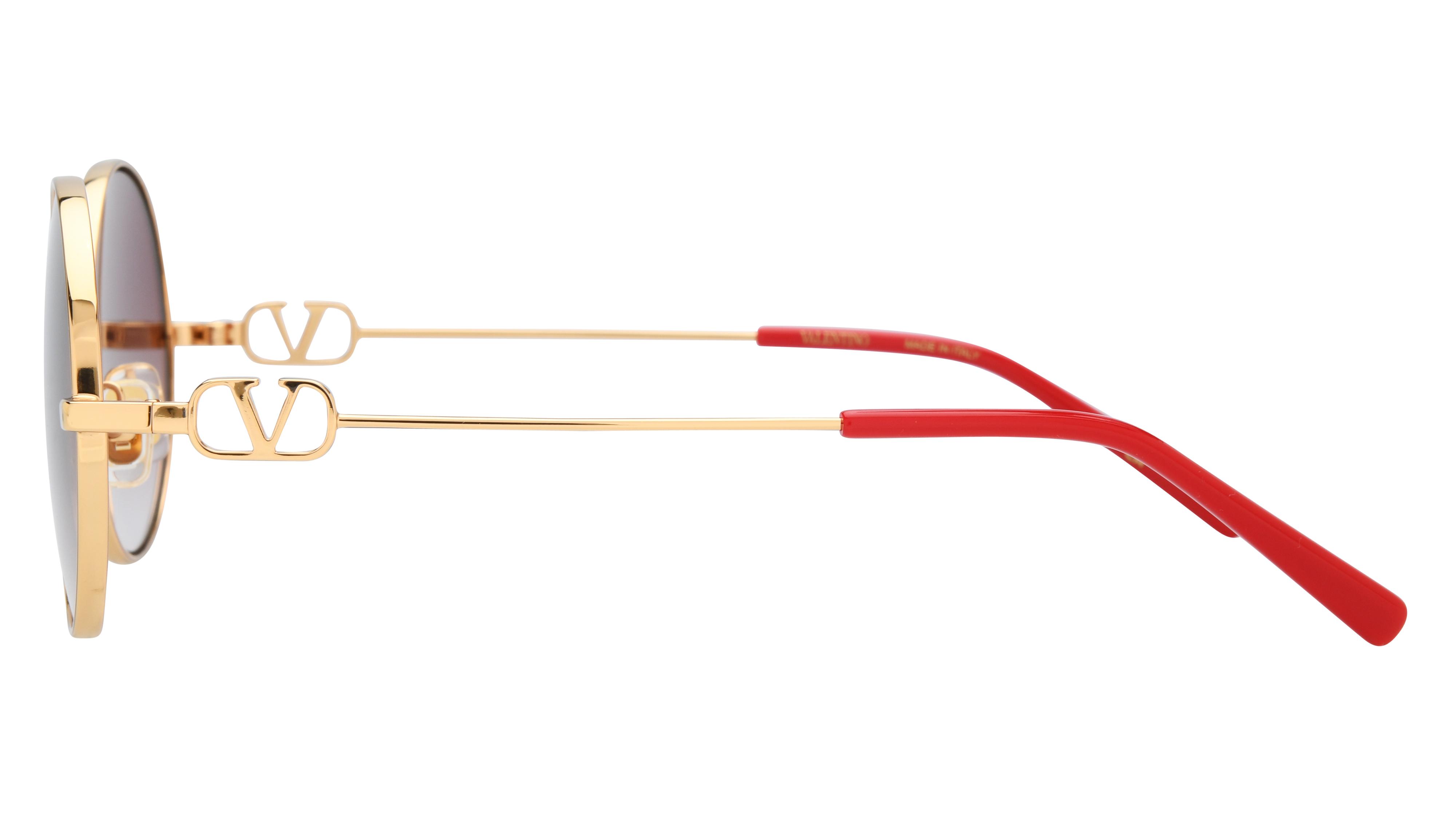 Lunettes de soleil Valentino Femme Or Ronde Vg0027S Gauche