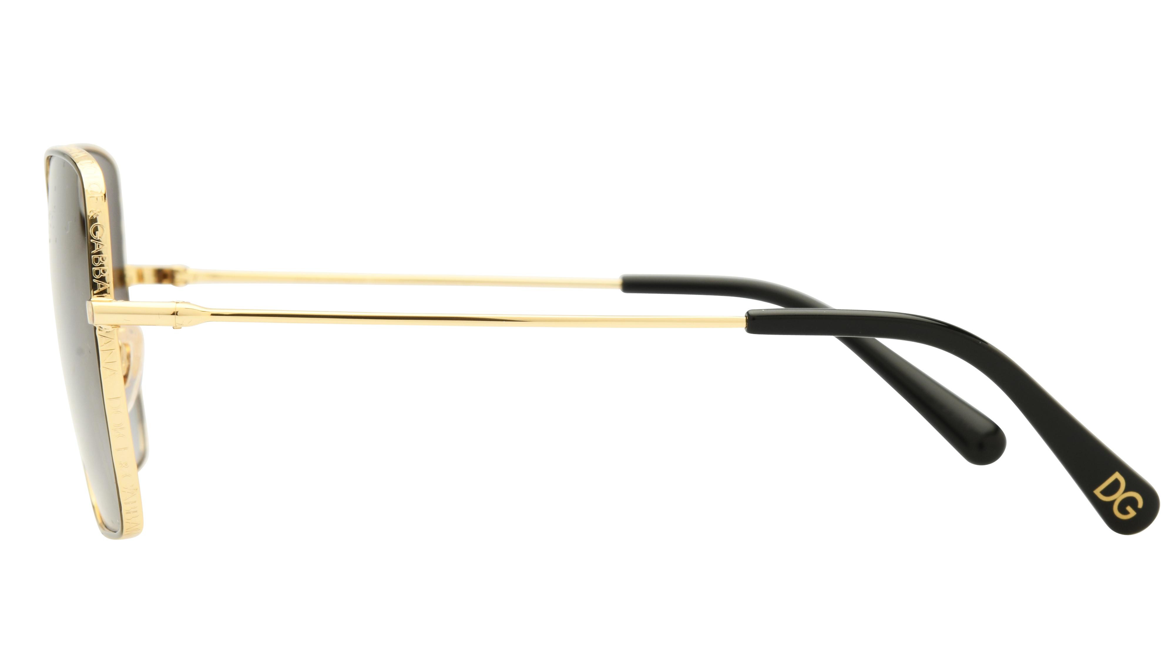 Lunettes de soleil  Femme Noir Carré dg2242 Gauche
