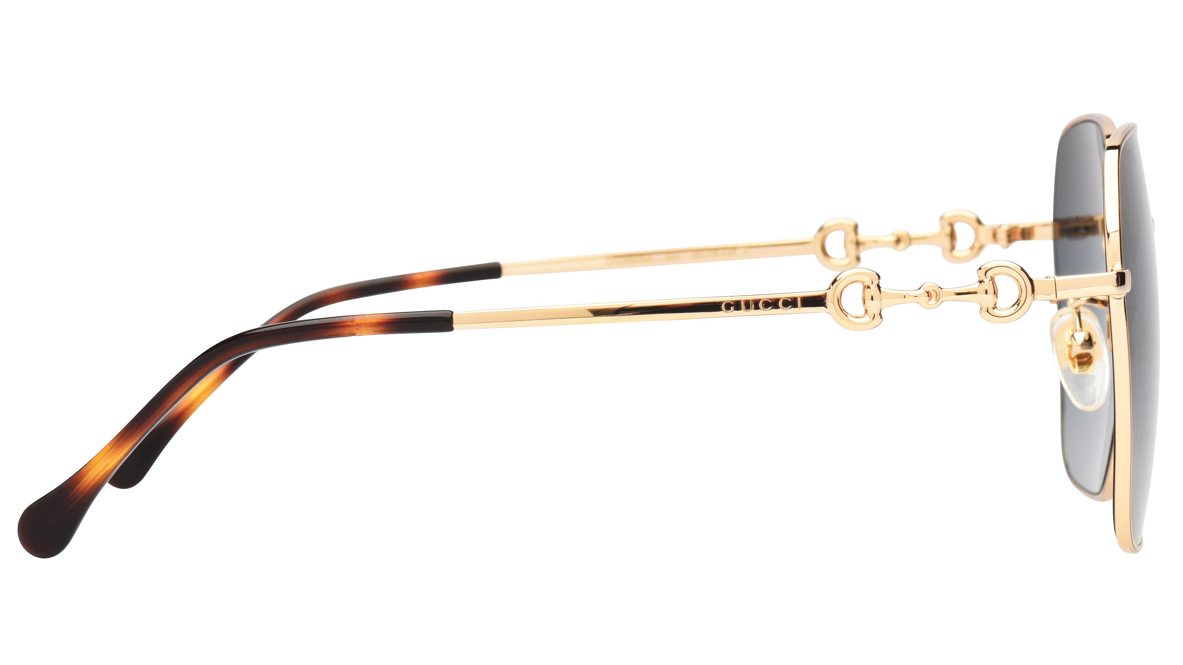 Lunettes de soleil Gucci Femme Or Carré Gg0882Sa Droite