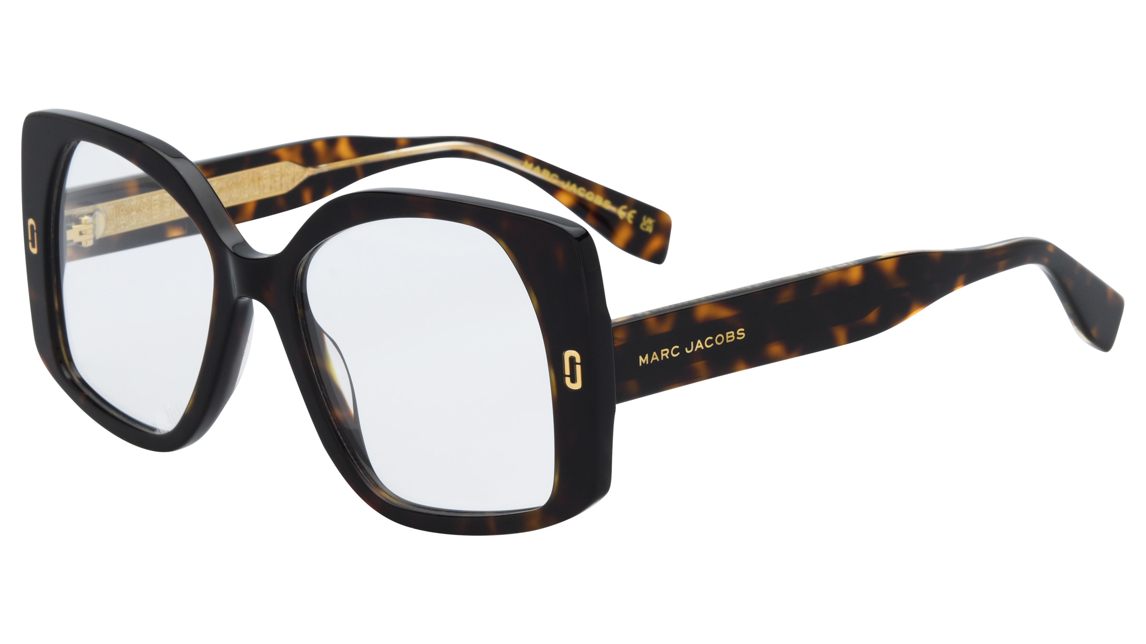 Lunettes de vue Marc Jacobs Femme Écaille Carré MJ Trois-Quart