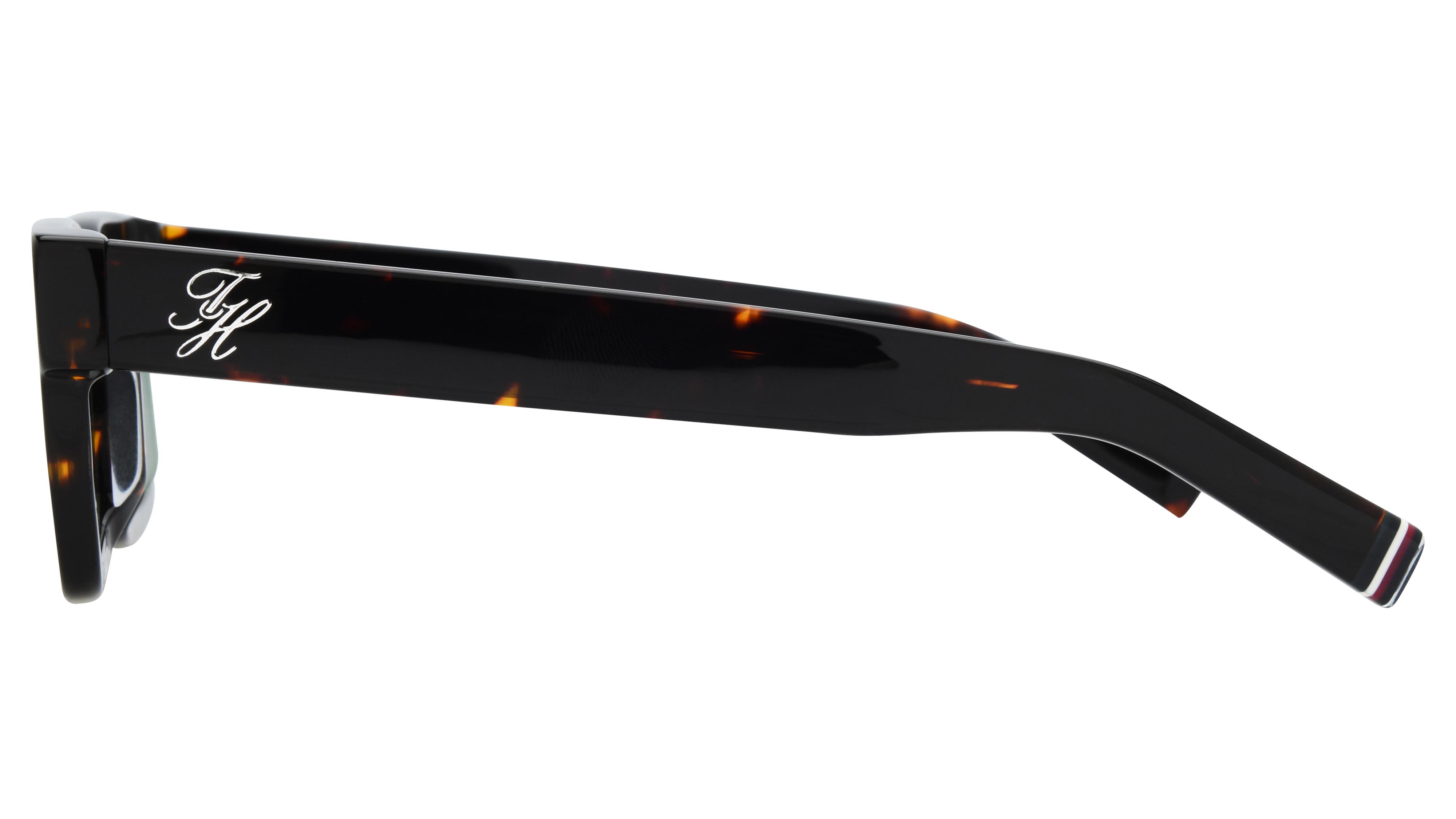 Lunettes de soleil Tommy Hilfiger Homme Écaille Rectangle TH Gauche