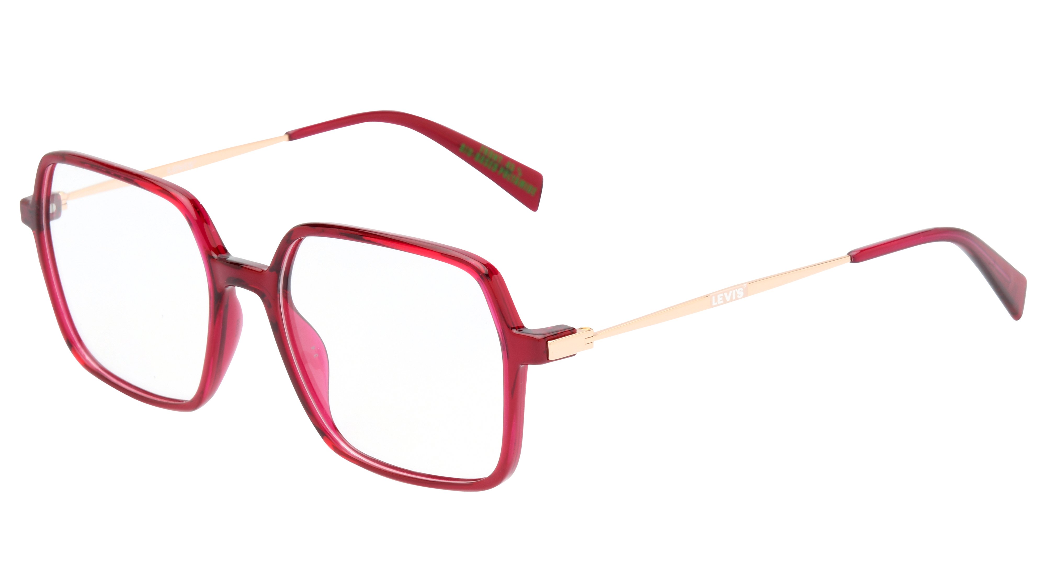 Lunettes de vue Levi's Femme Rouge Carré Lv1072 Trois-Quart