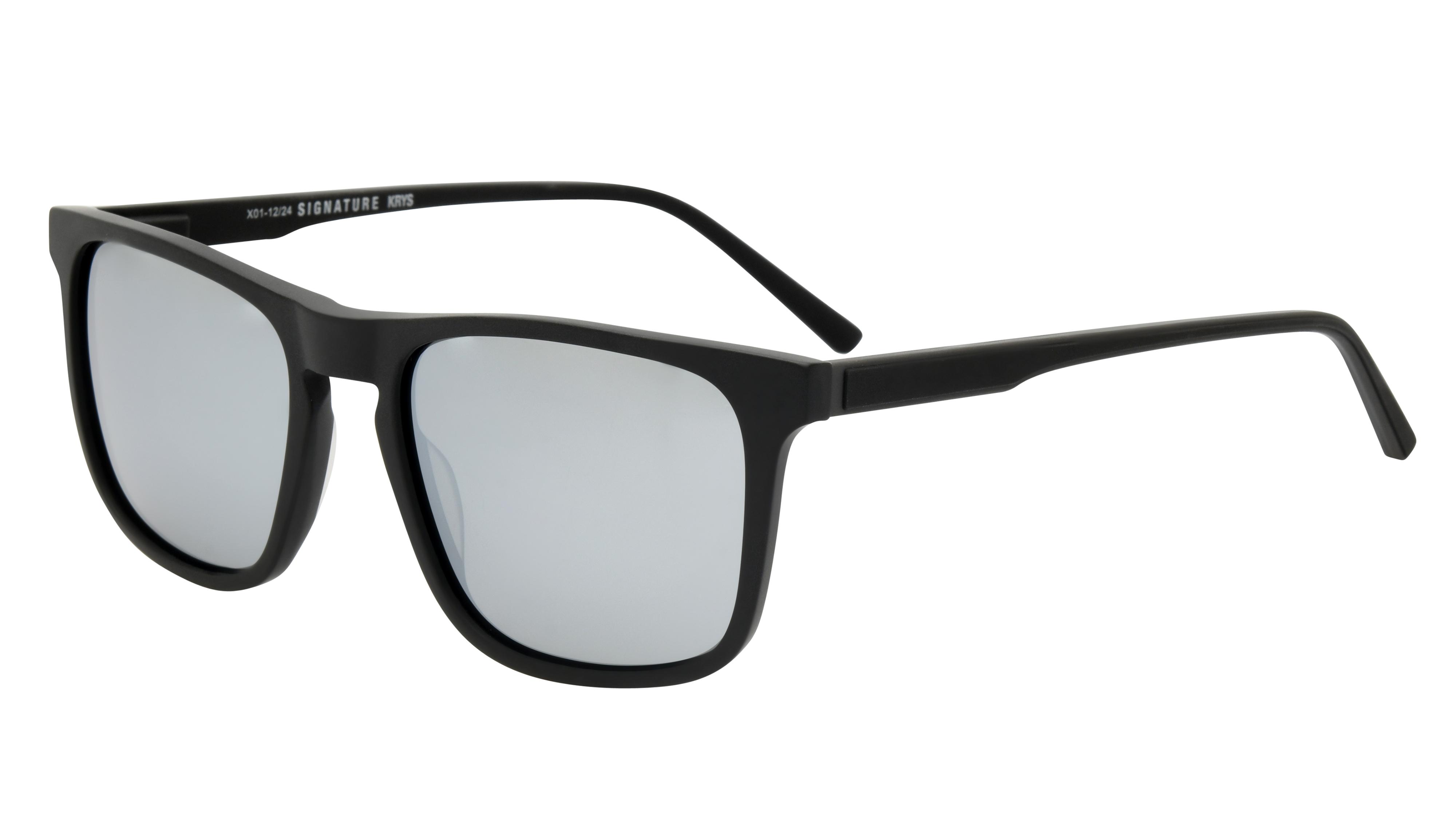 Lunettes de soleil Signature Krys Homme Noir Rectangle Ske2540-E Trois-Quart