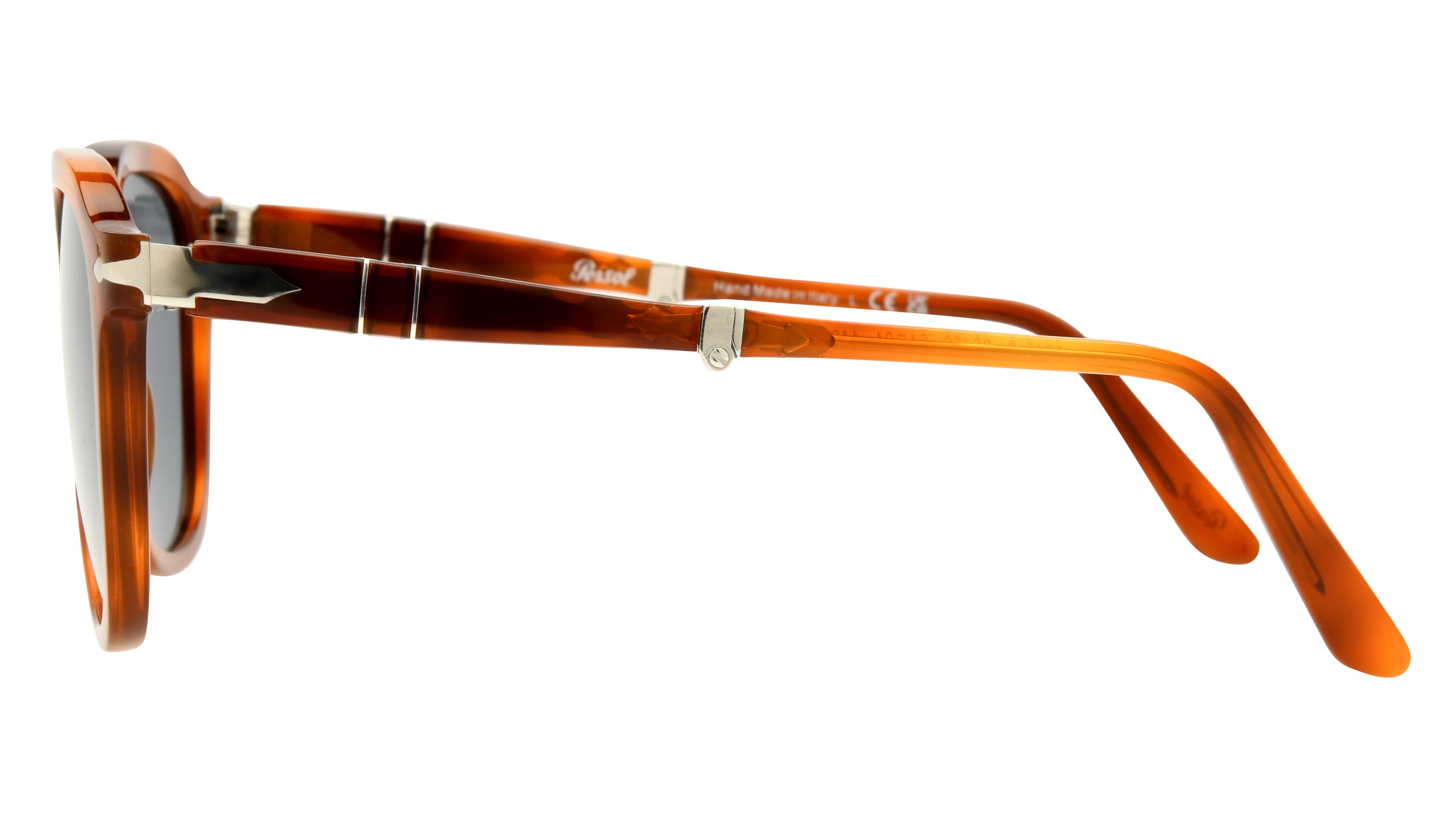 Lunettes de soleil Persol Mixte Marron Carré PO3345S Gauche