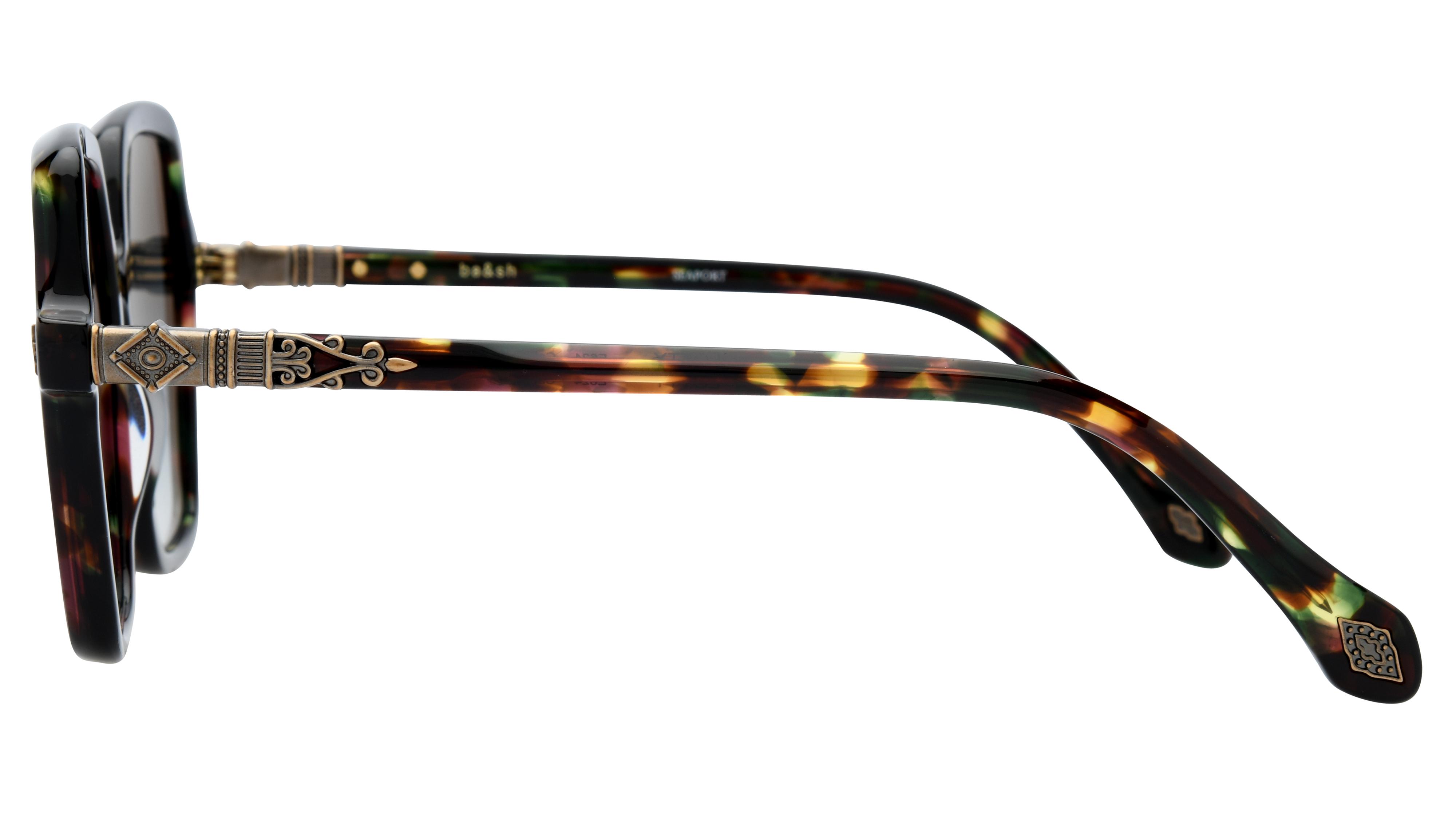 Lunettes de soleil ba&sh Femme Écaille Papillon Lotty Gauche