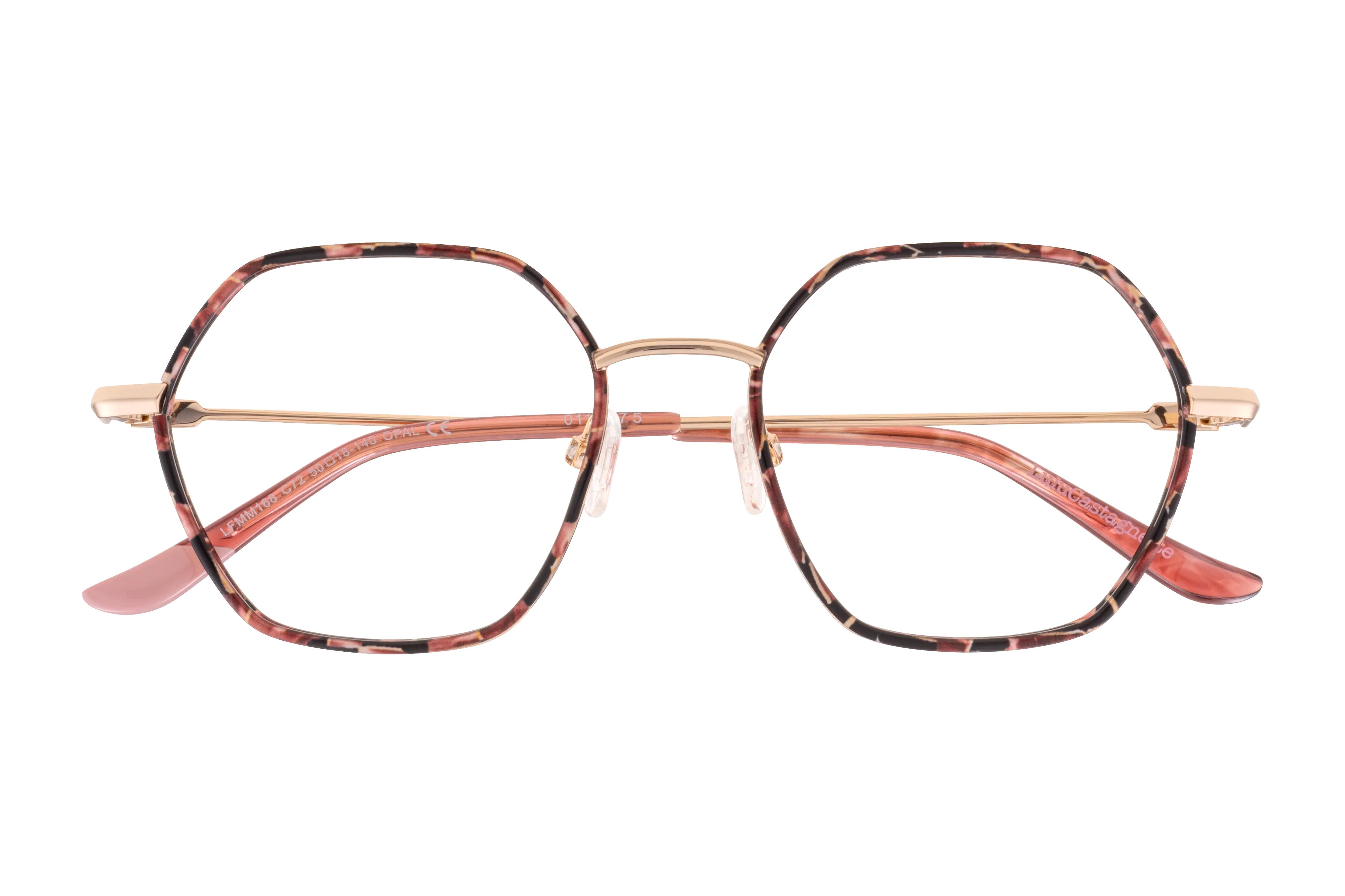 Lunettes de vue Lulu Castagnette  Rose Wayfarer LFMM168C72 Face