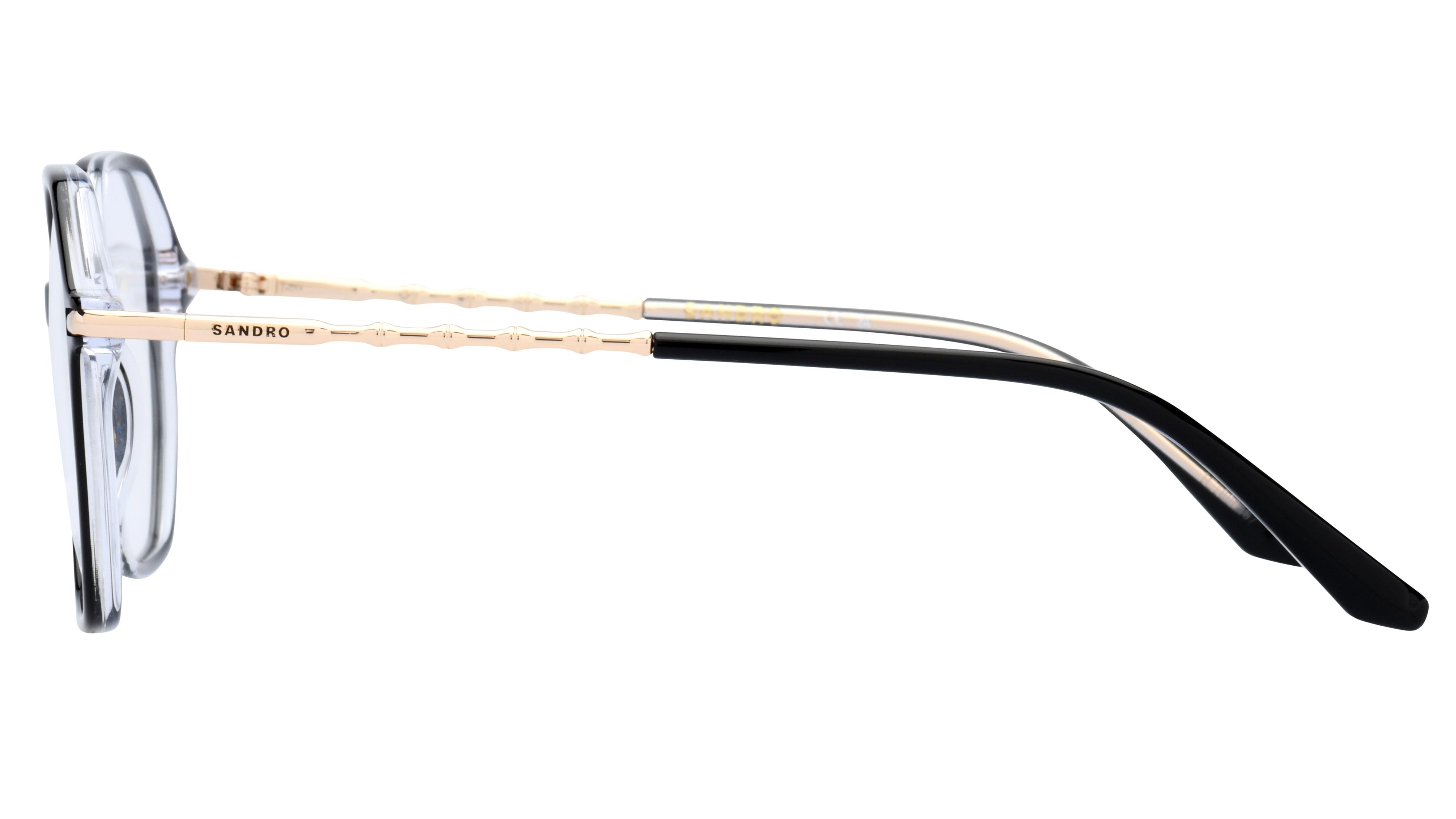 Lunettes de vue Sandro Femme Noir Rectangle SD2039 Gauche