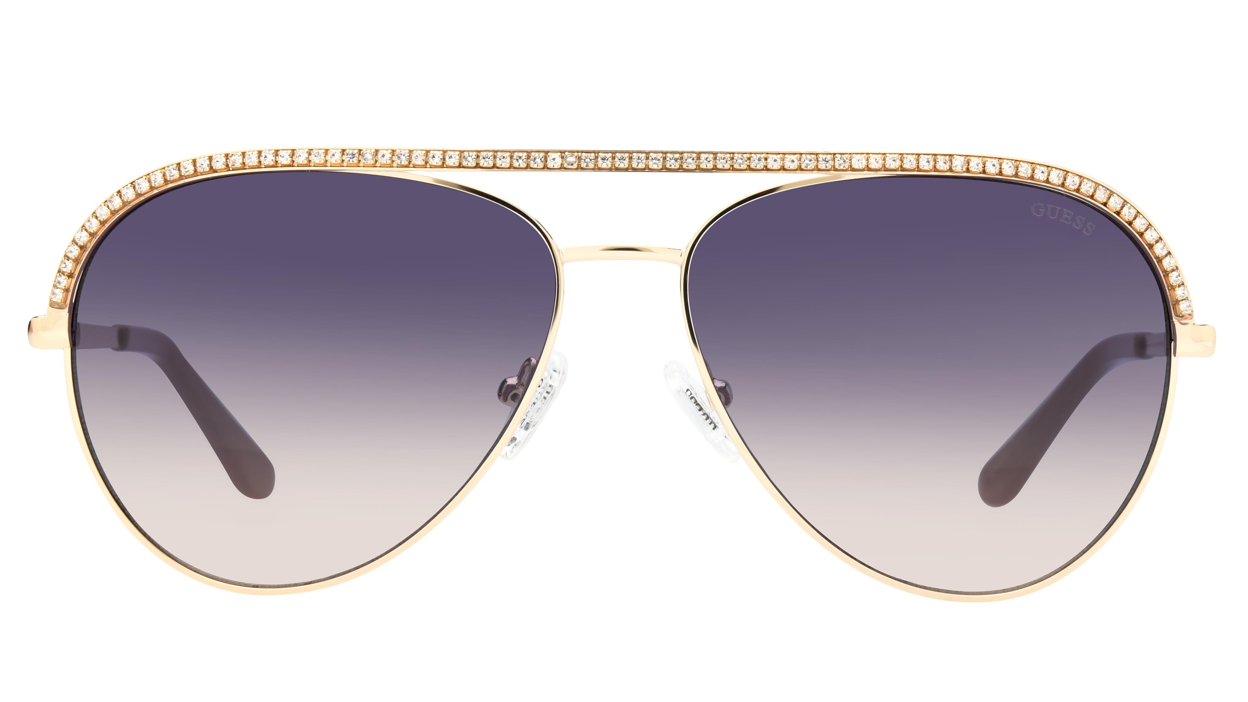 Lunettes de soleil Guess Femme Or Aviateur GU00271 Face
