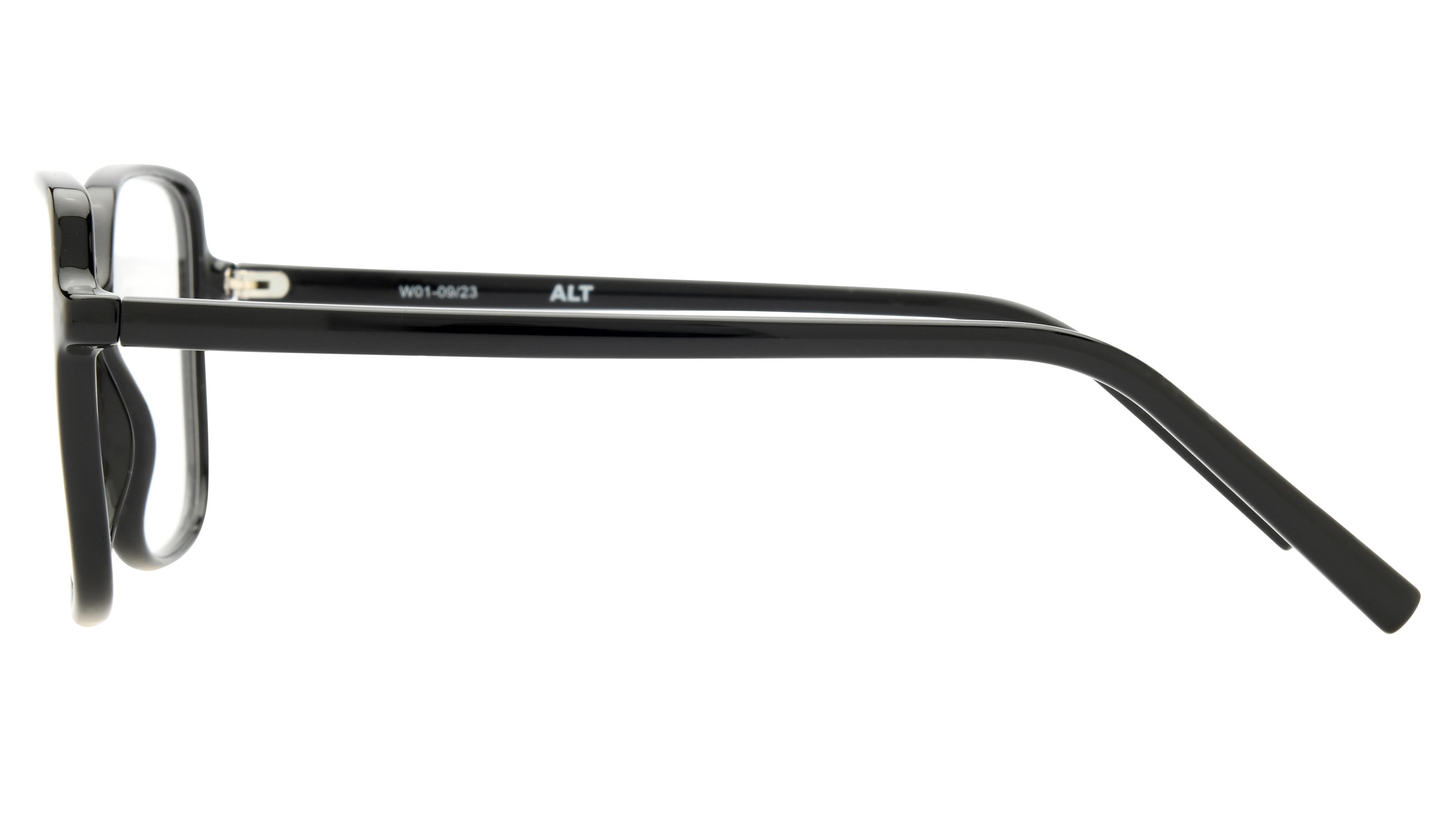 Lunettes de vue Alternance Femme Noir Carré Alt20116 Gauche