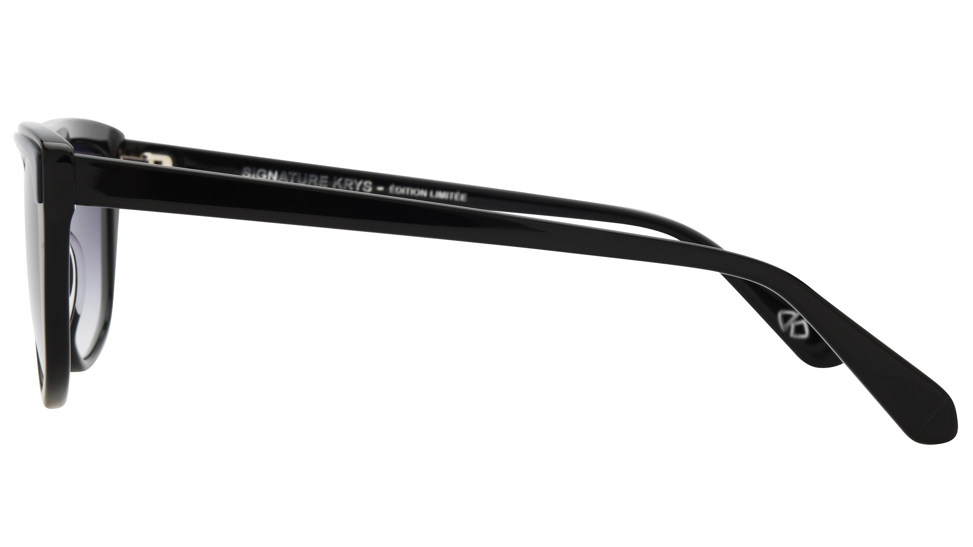 Lunettes de soleil Signature Krys Mixte Noir Papillon Grace Gauche
