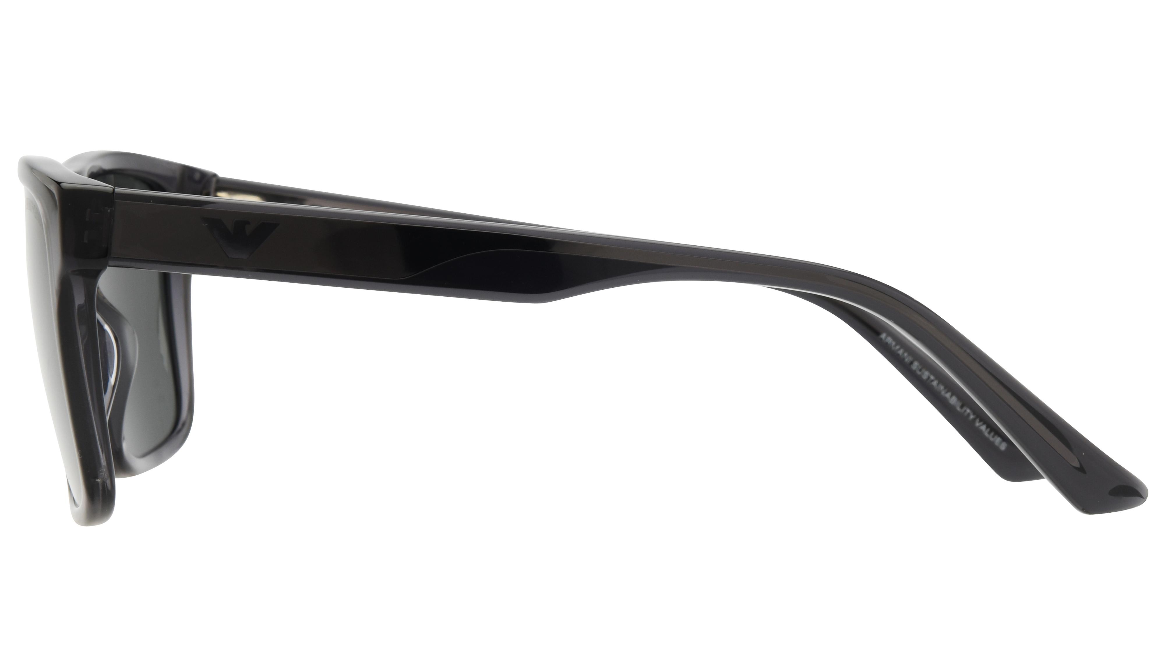 Lunettes de soleil Emporio Armani Homme Gris Rectangle EA4232 Gauche