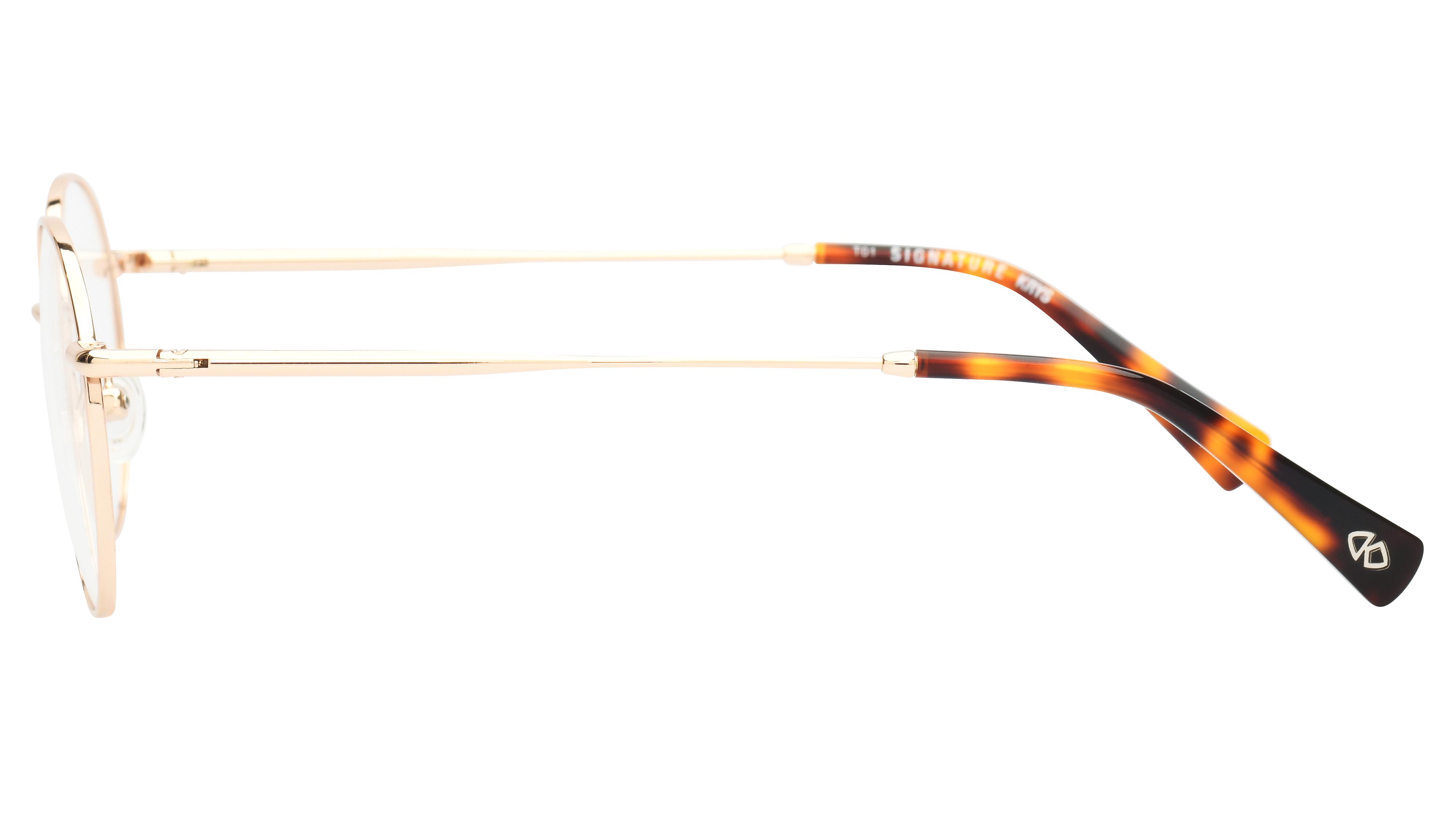 Lunettes de vue Signature Krys Homme Or Ronde Com2006 Gauche