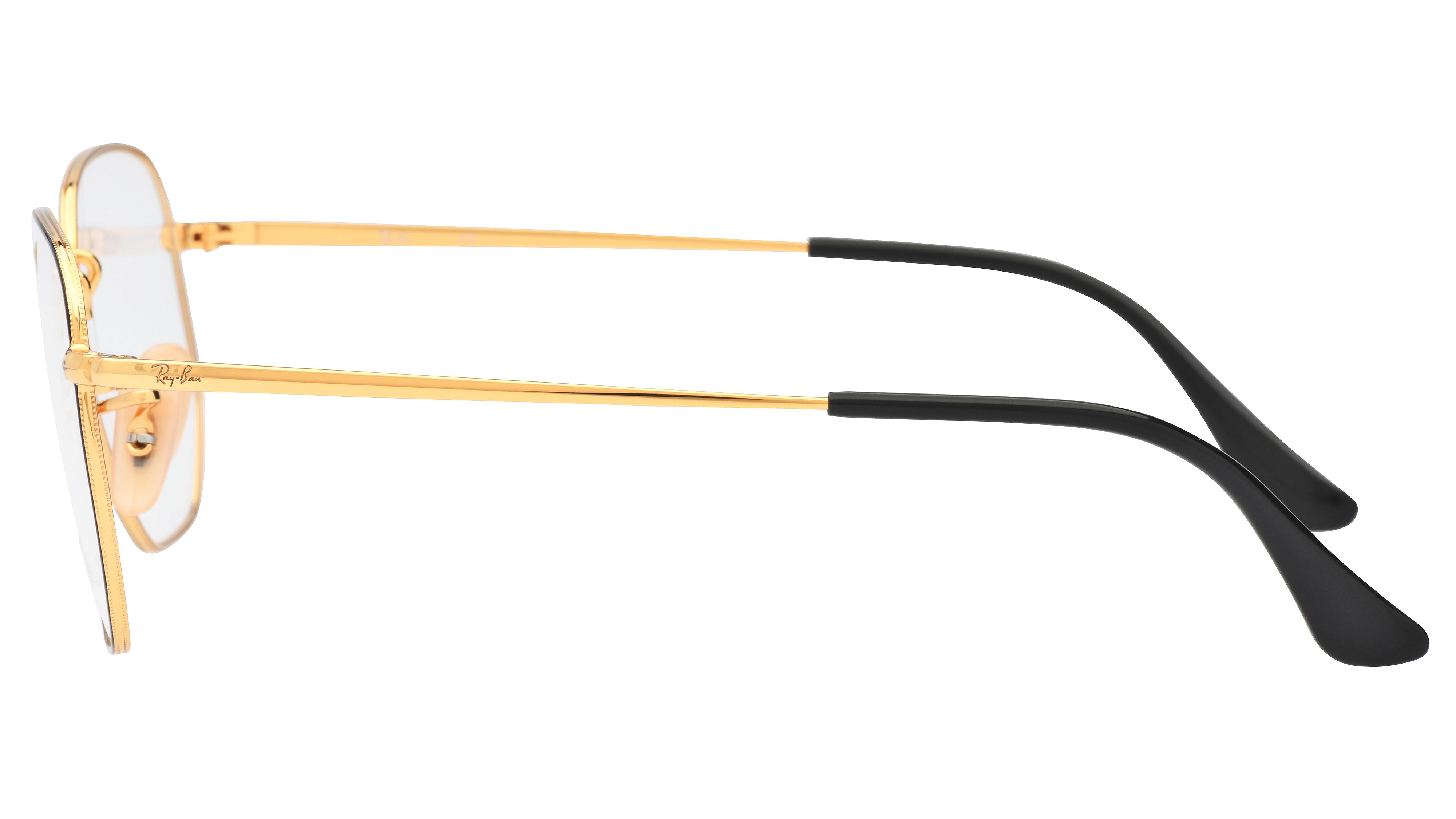 Lunettes de vue Ray-Ban Mixte Noir Ronde Rx6448 Gauche