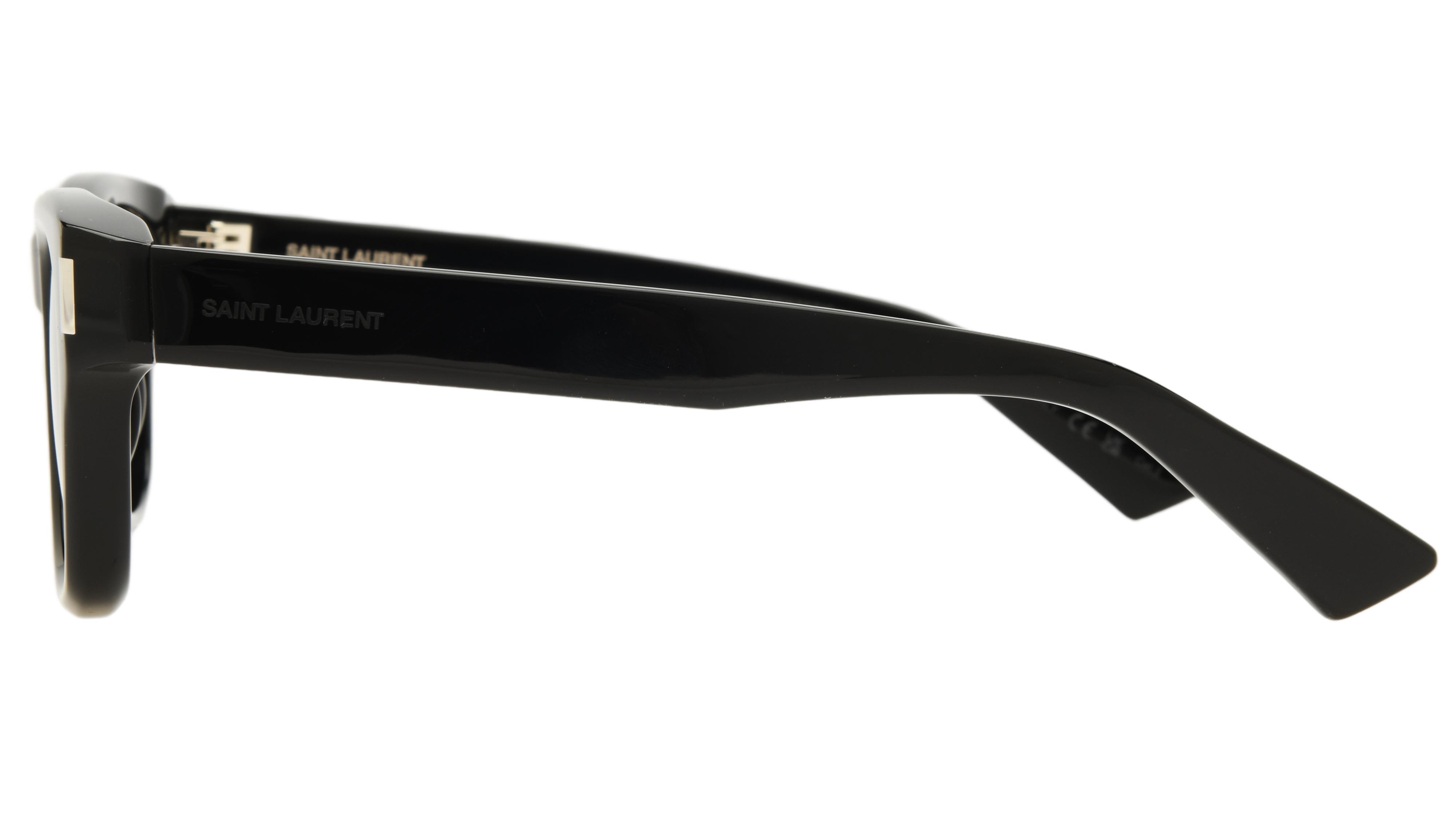 Lunettes de soleil Saint Laurent Homme Noir Ronde sl801 Gauche