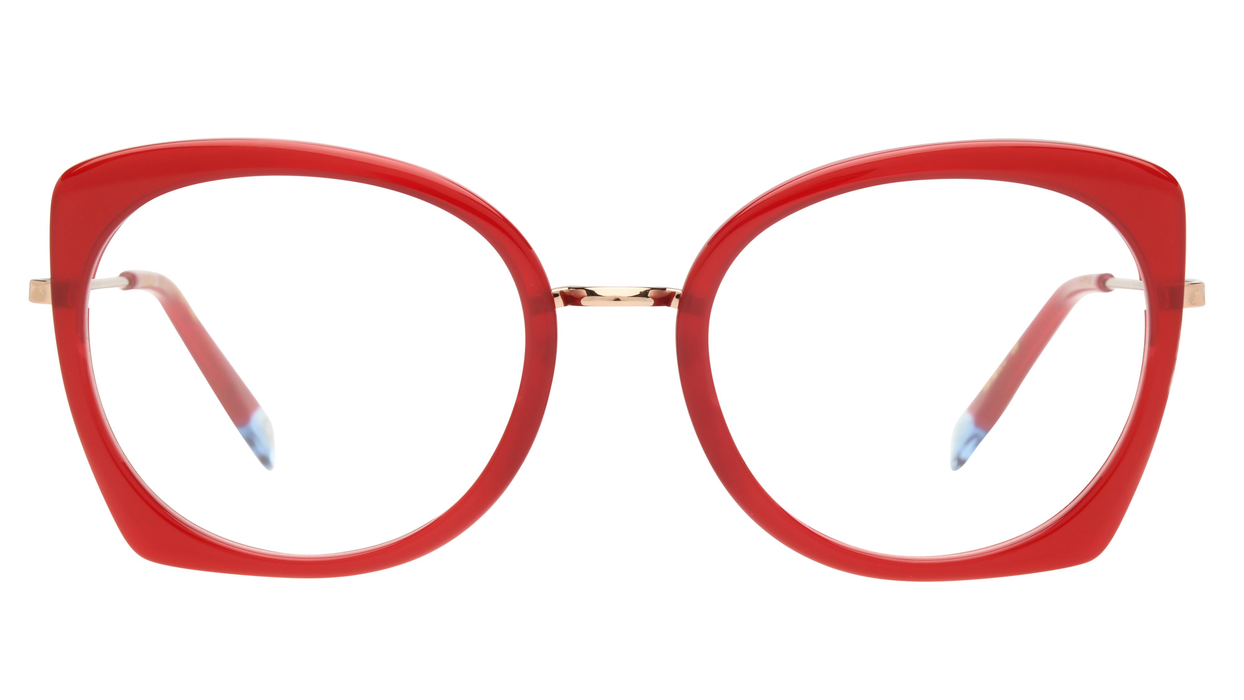 Lunettes de vue Etnia Barcelona Femme Rouge Papillon Carabela Face