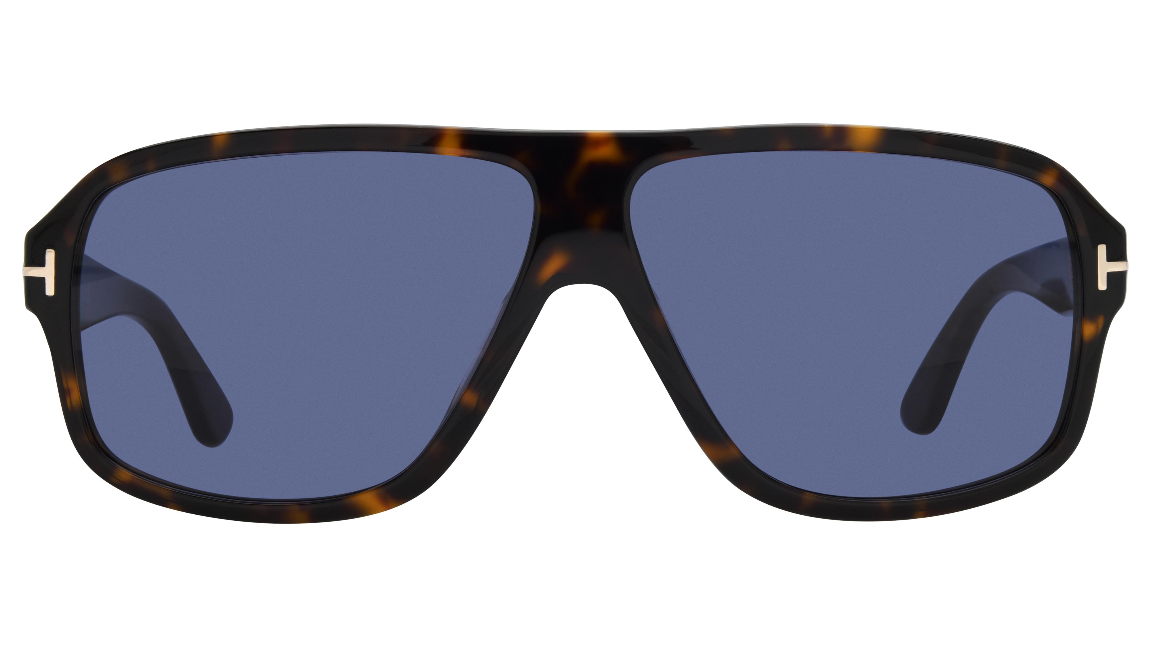 Lunettes de soleil Tom Ford Homme Écaille Rectangle ft1335 Face