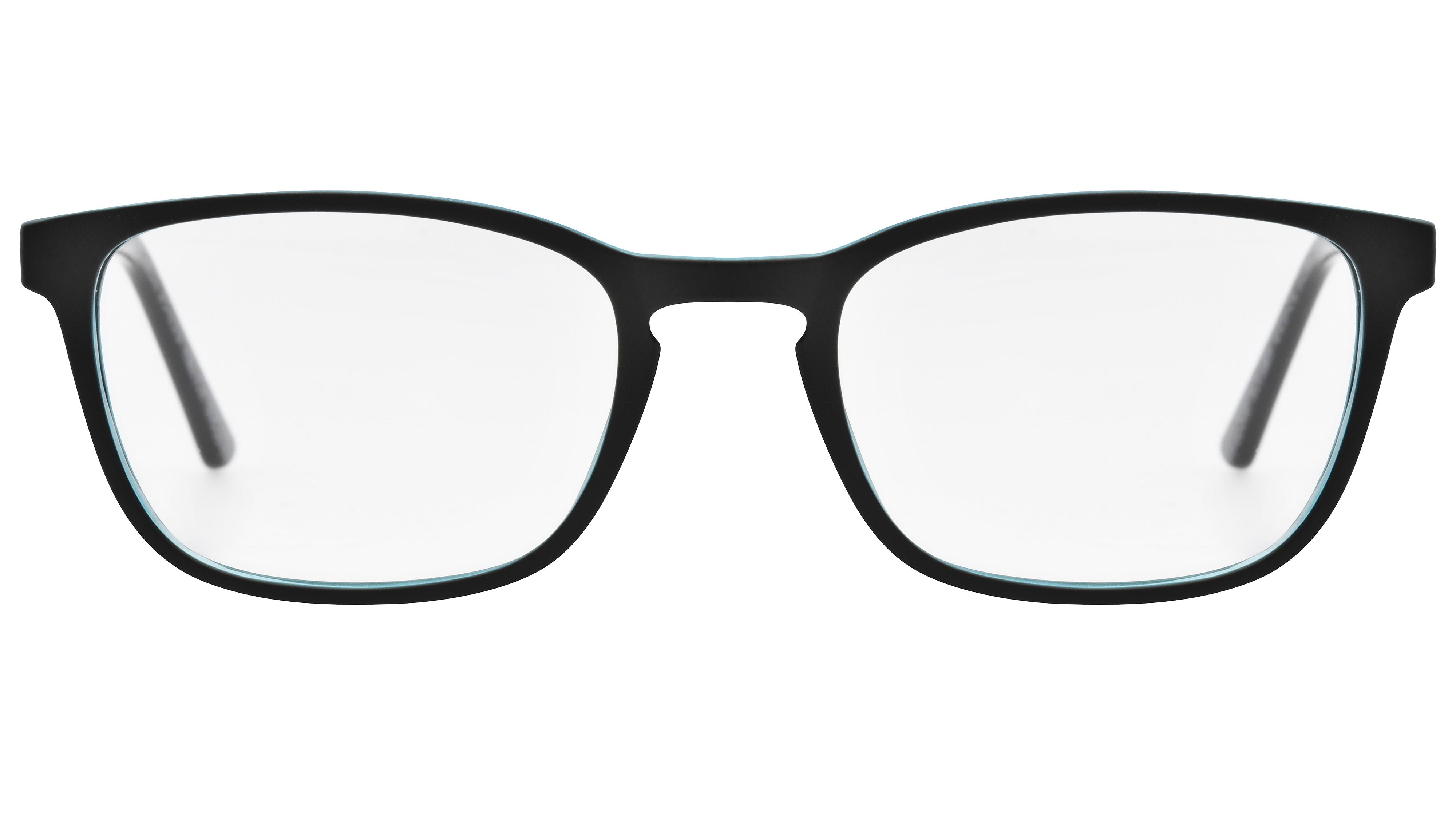 Lunettes de vue Signature Krys Homme Noir Rectangle Kor2105 Face