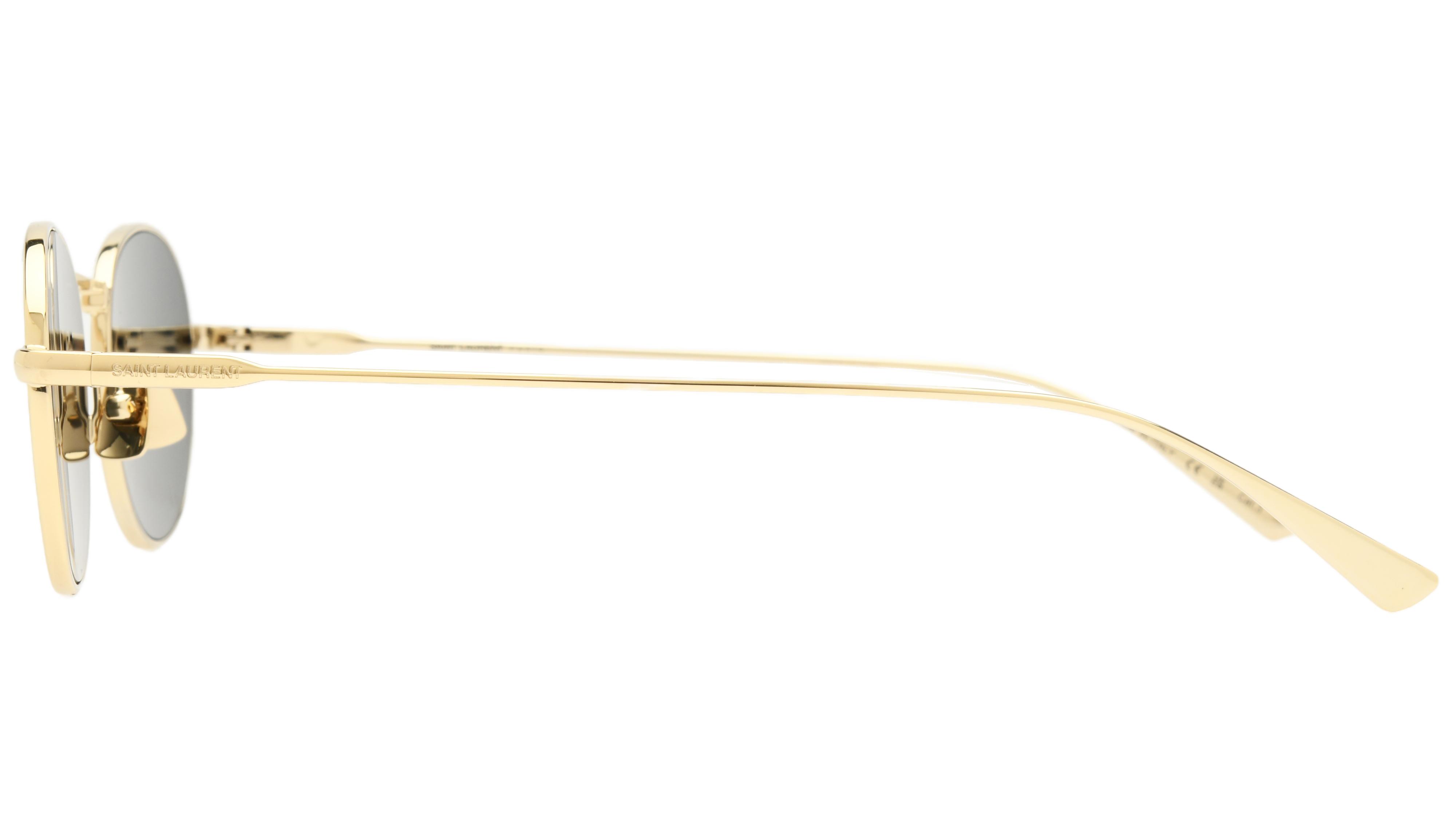 Lunettes de soleil Saint Laurent Homme Or Ronde sl799 Gauche