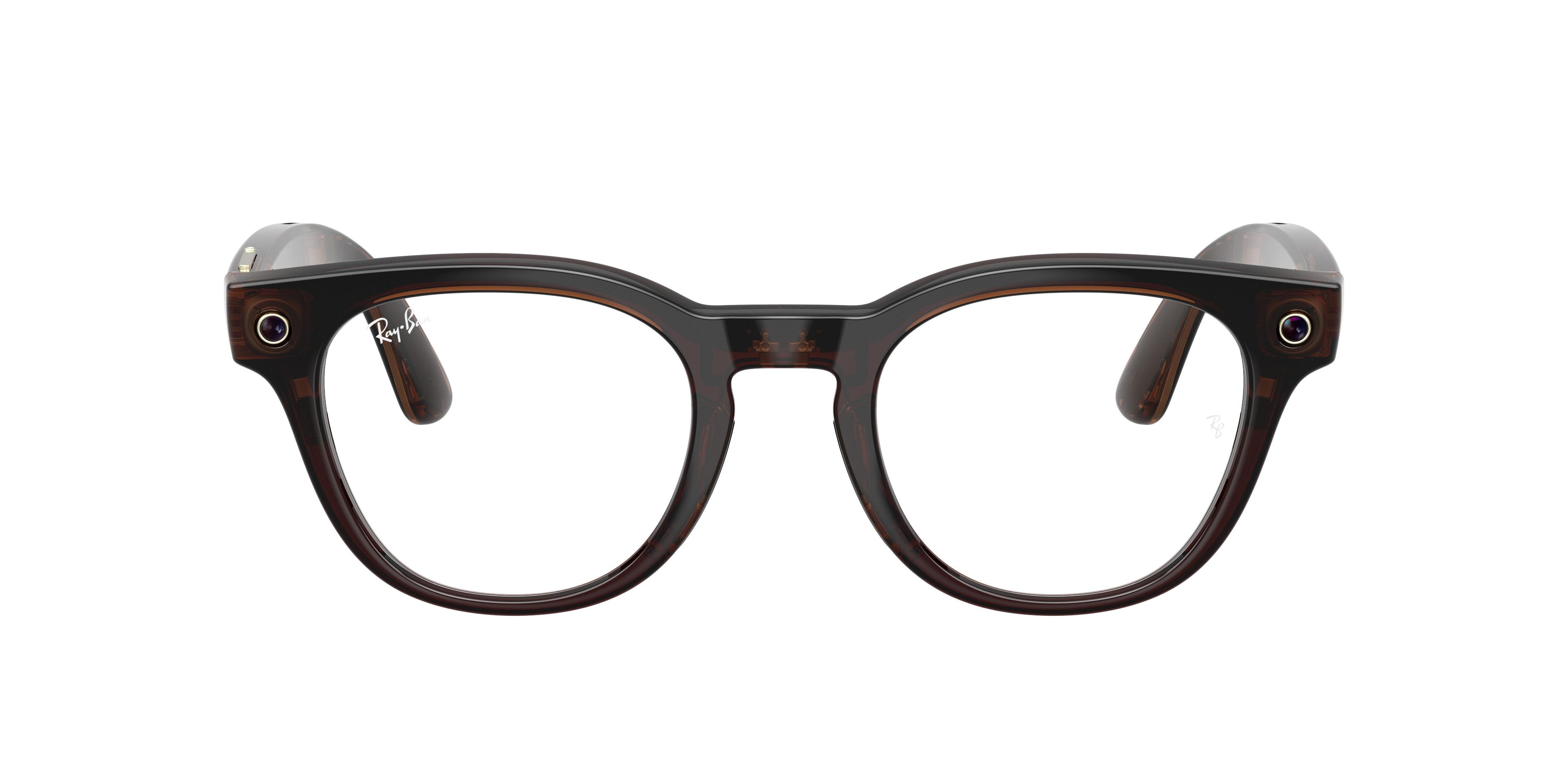 Lunettes de vue Ray-Ban Meta Mixte Marron Pantos Rw7002 Face