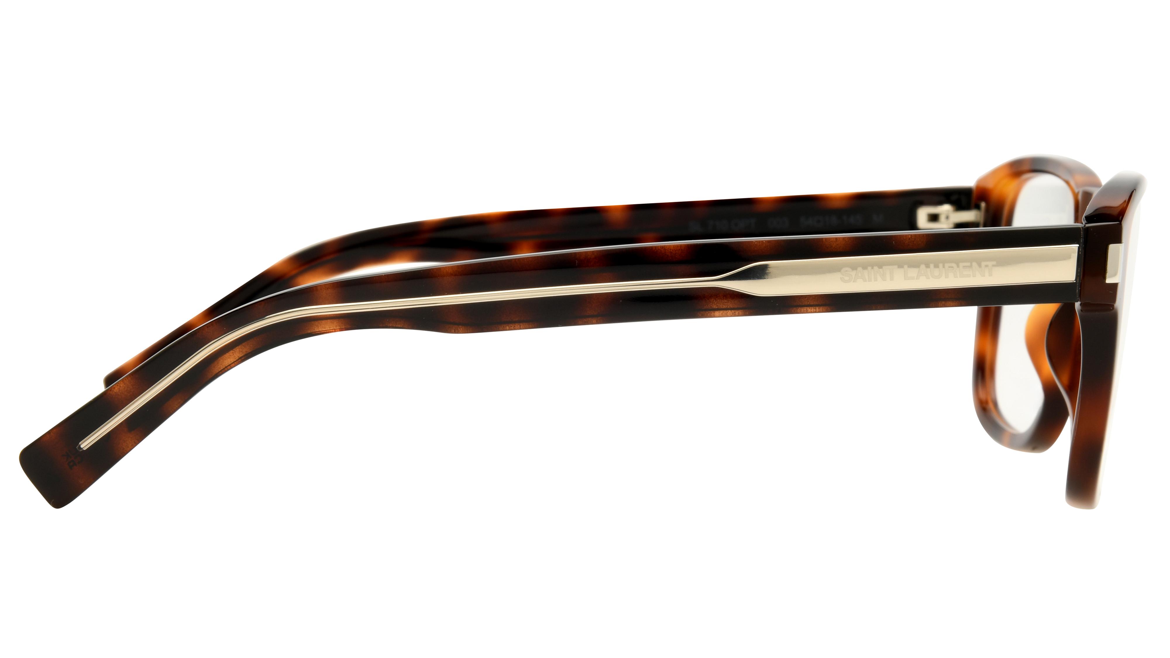 Lunettes de vue Saint Laurent Homme Écaille Rectangle SL Droite