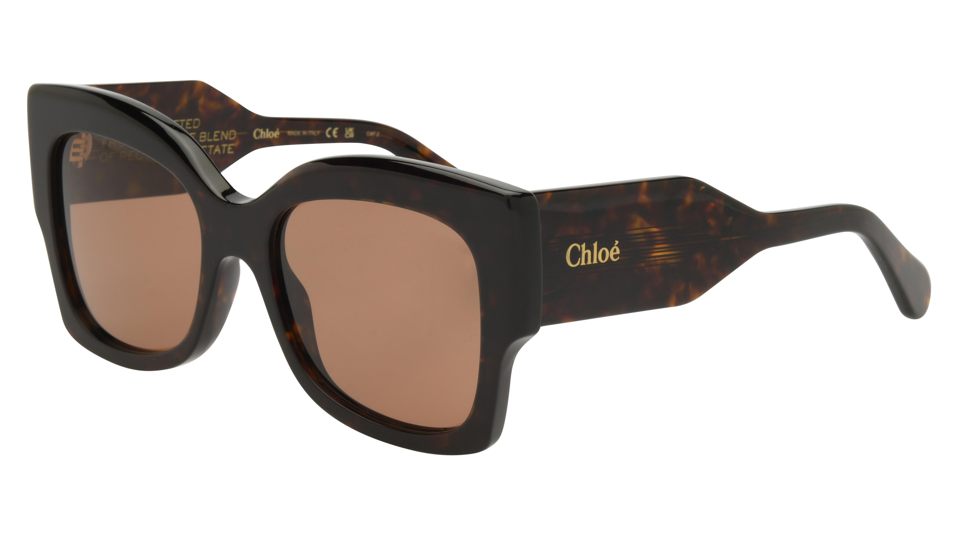 Lunettes de soleil Chloé Femme Écaille Papillon CH0252S Trois-Quart